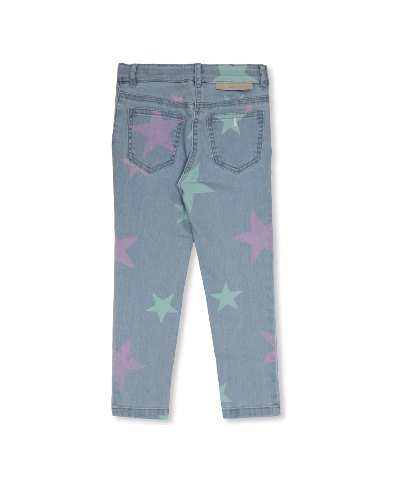 Stella McCartney Kids Jeans With Star Motif - Blu Denim