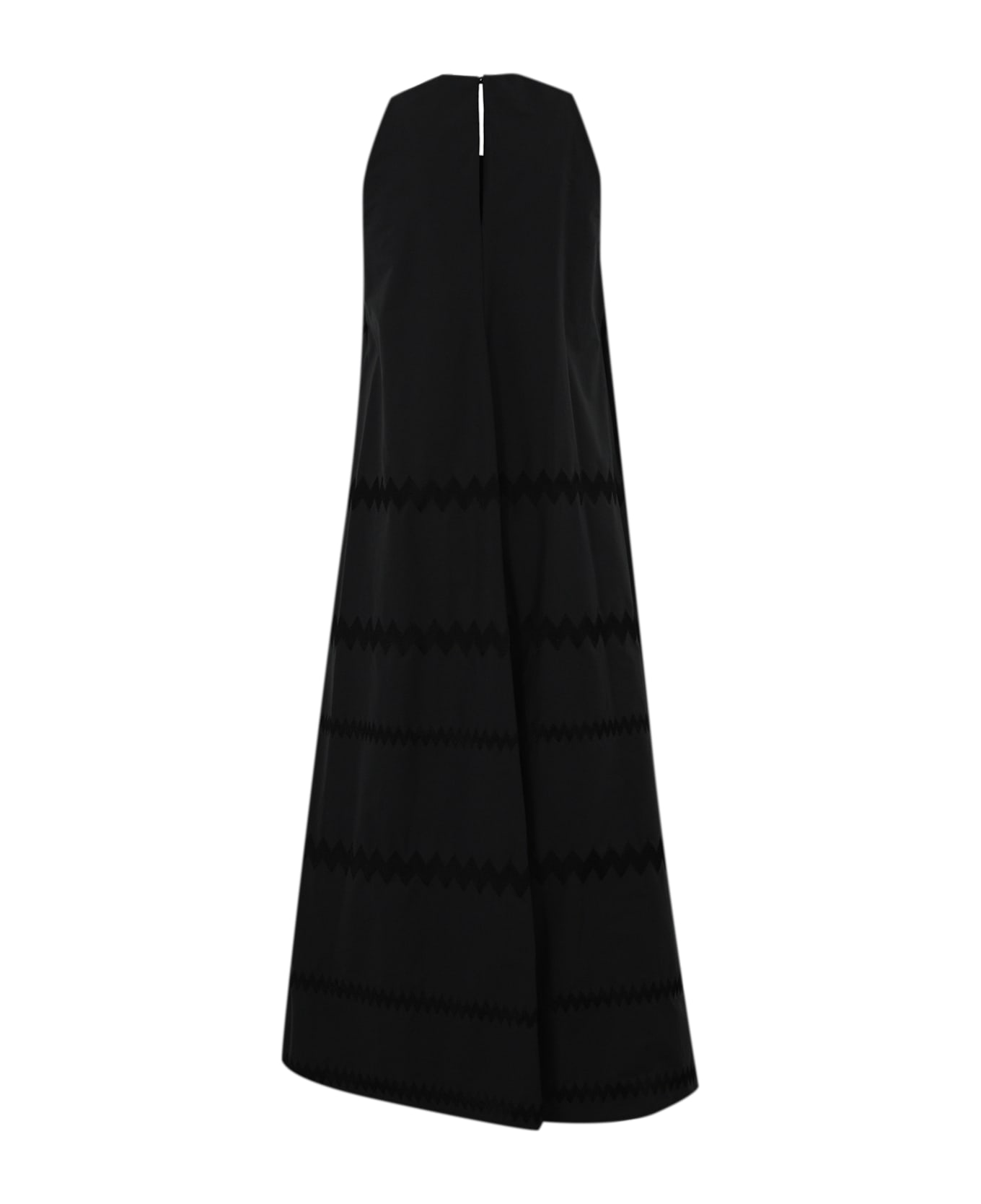 Liviana Conti Dress With Zig Zag Embroidery - Ricamo zig zag