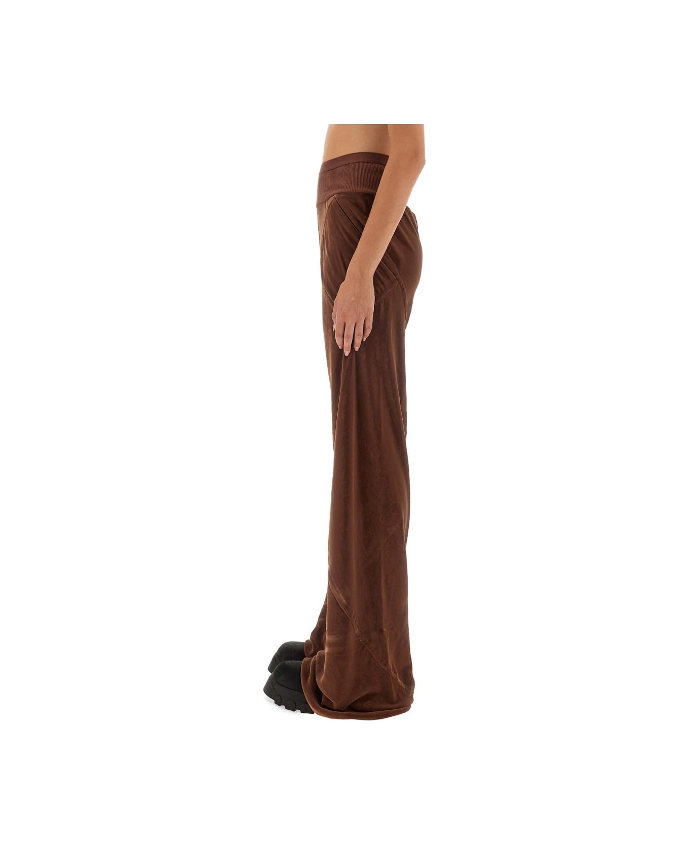 Rick Owens Silk T-shirt - BROWN
