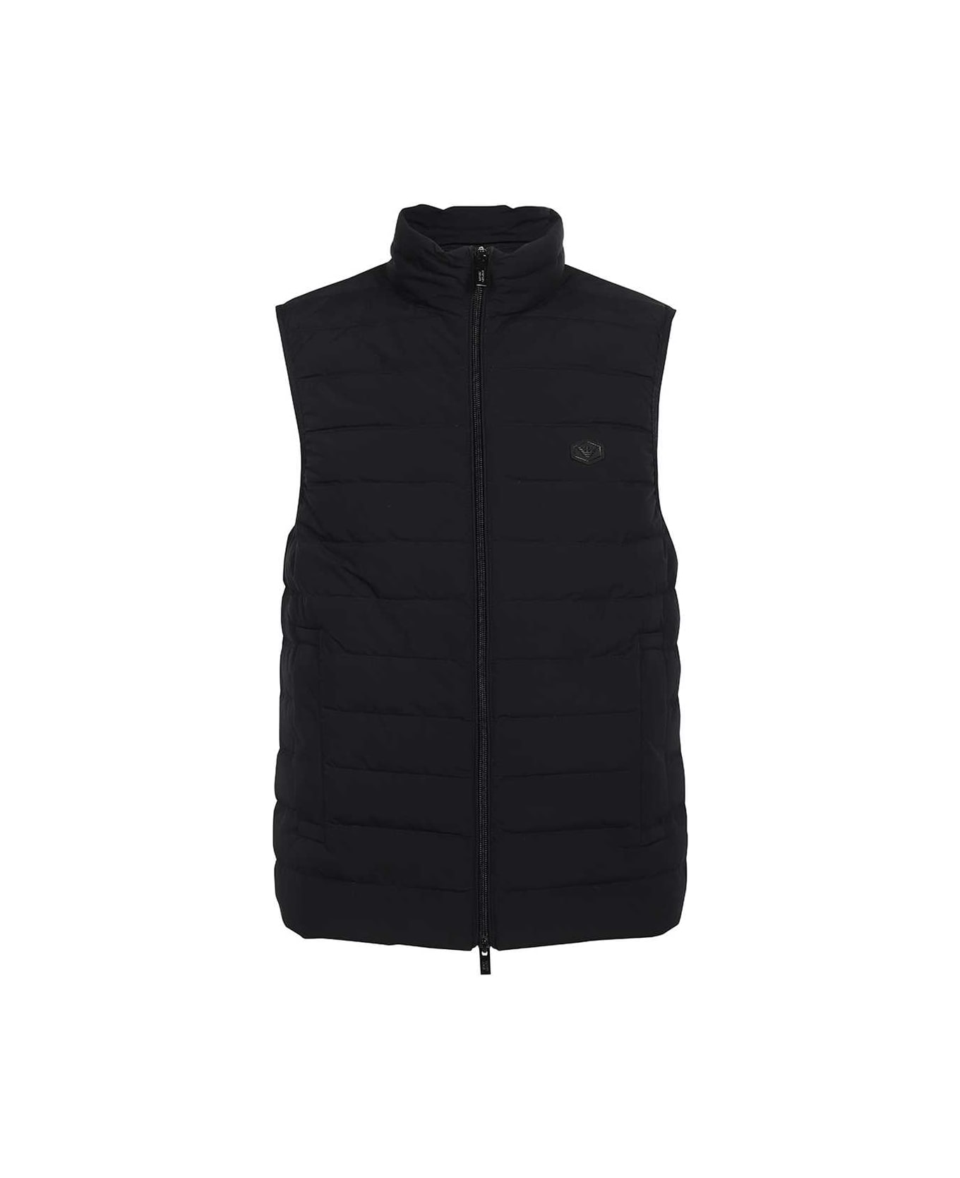 Emporio Armani Full Zip Field Vest - Blue