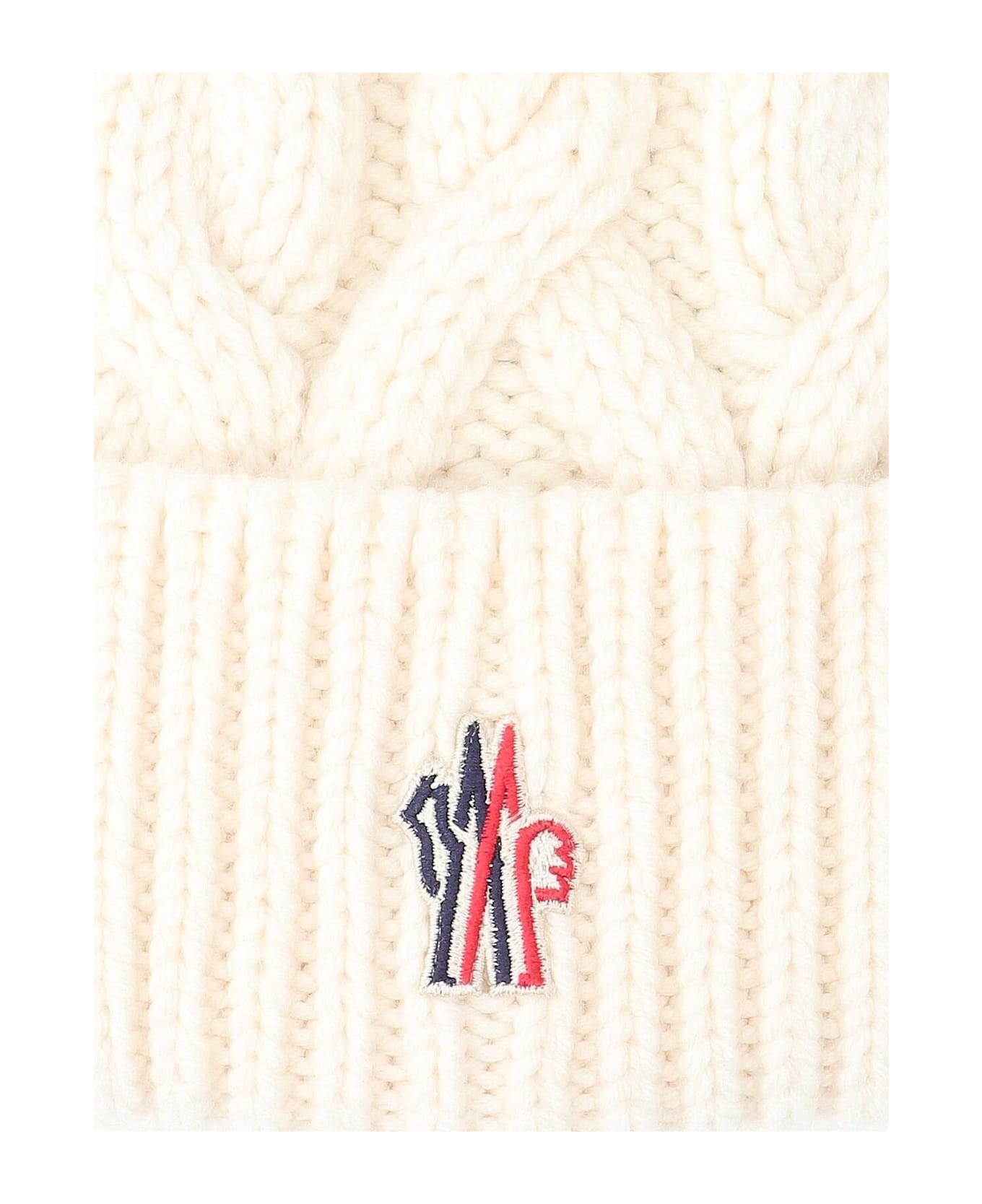 Moncler Grenoble Wool Logo Beanie