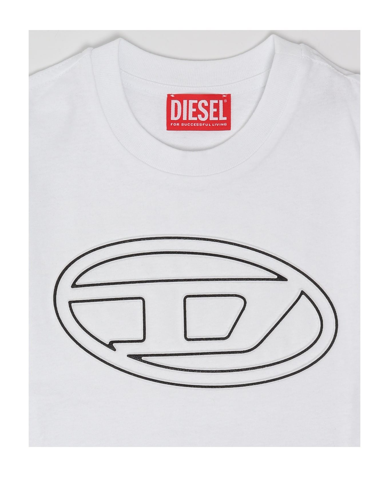 Diesel Justbigoval Over T-shirt - BIANCO
