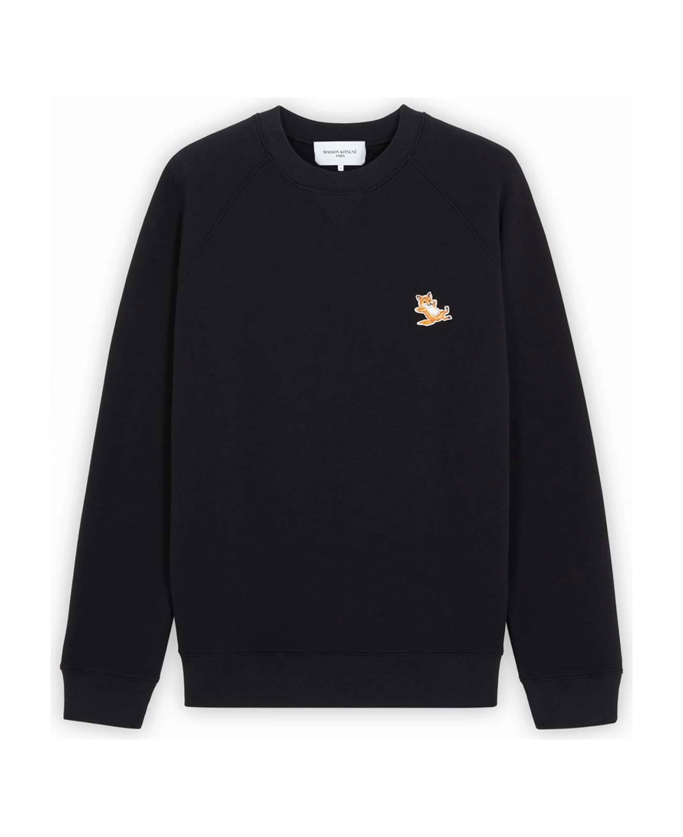 Maison Kitsuné Unisex Cotton Fleece Sweatshirt - BLACK