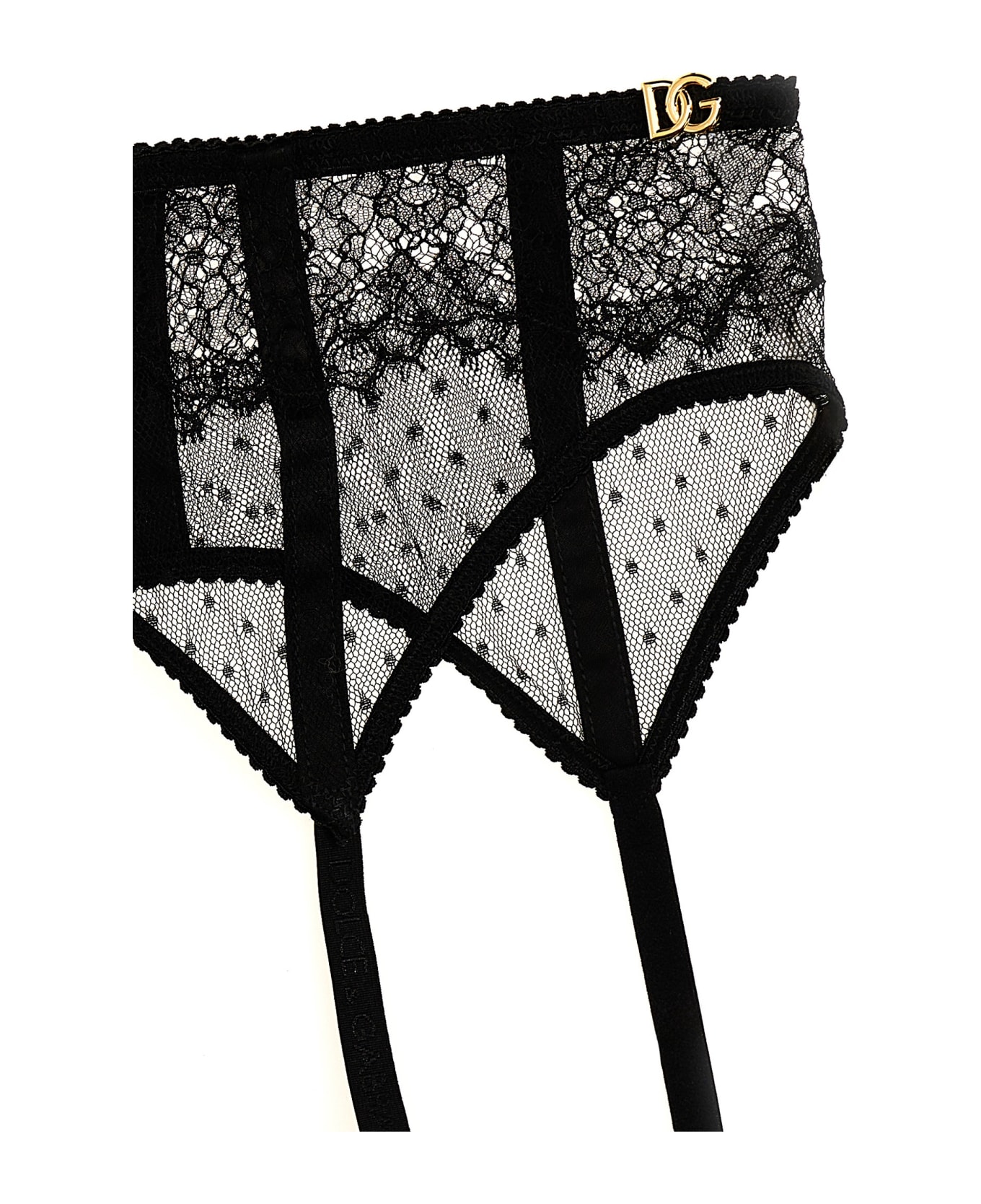 Dolce & Gabbana Lace Garters - Black ショーツ