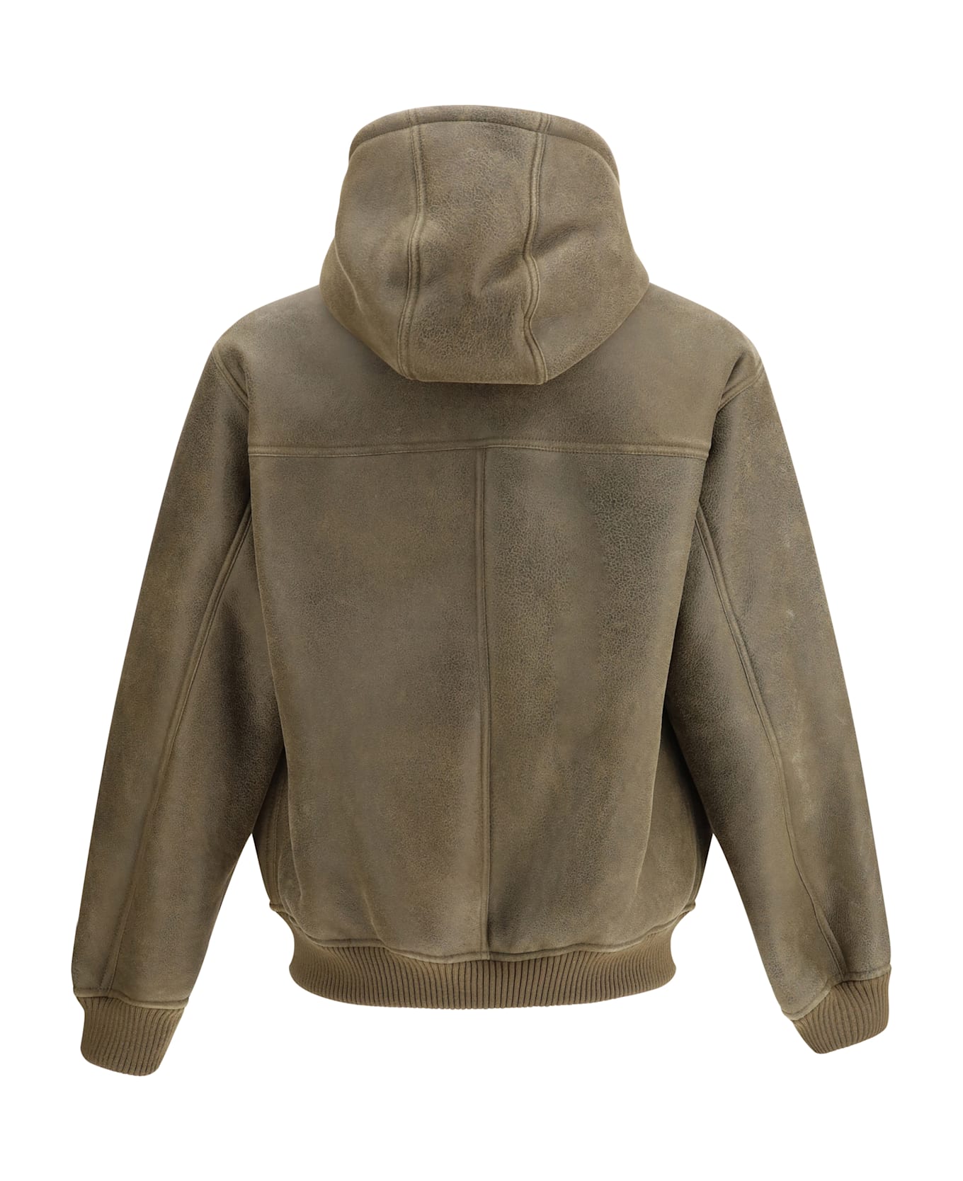 Emporio Armani Leather Bomber Jacket