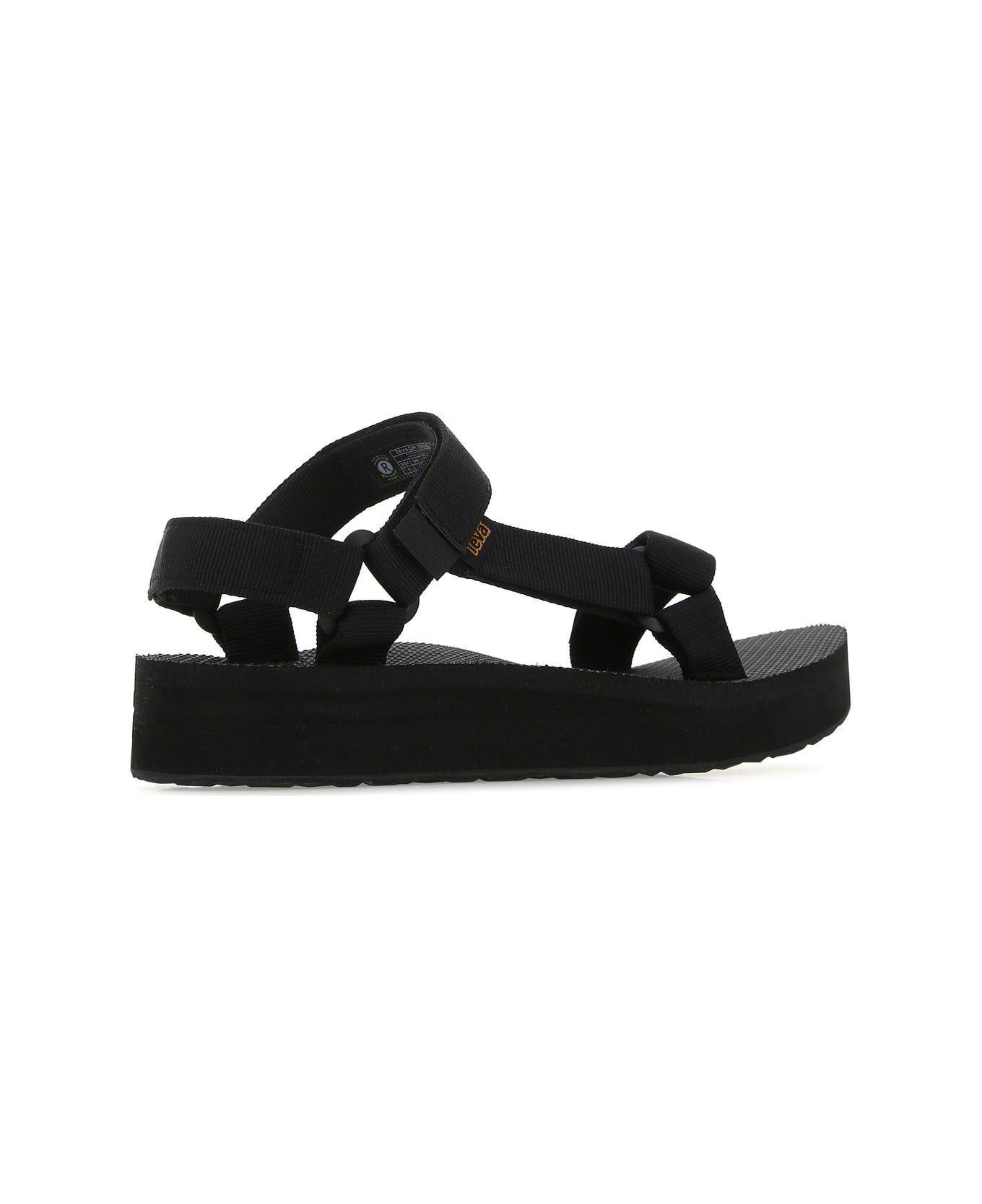 Teva Black Polyester Original Universal Sandals - Black