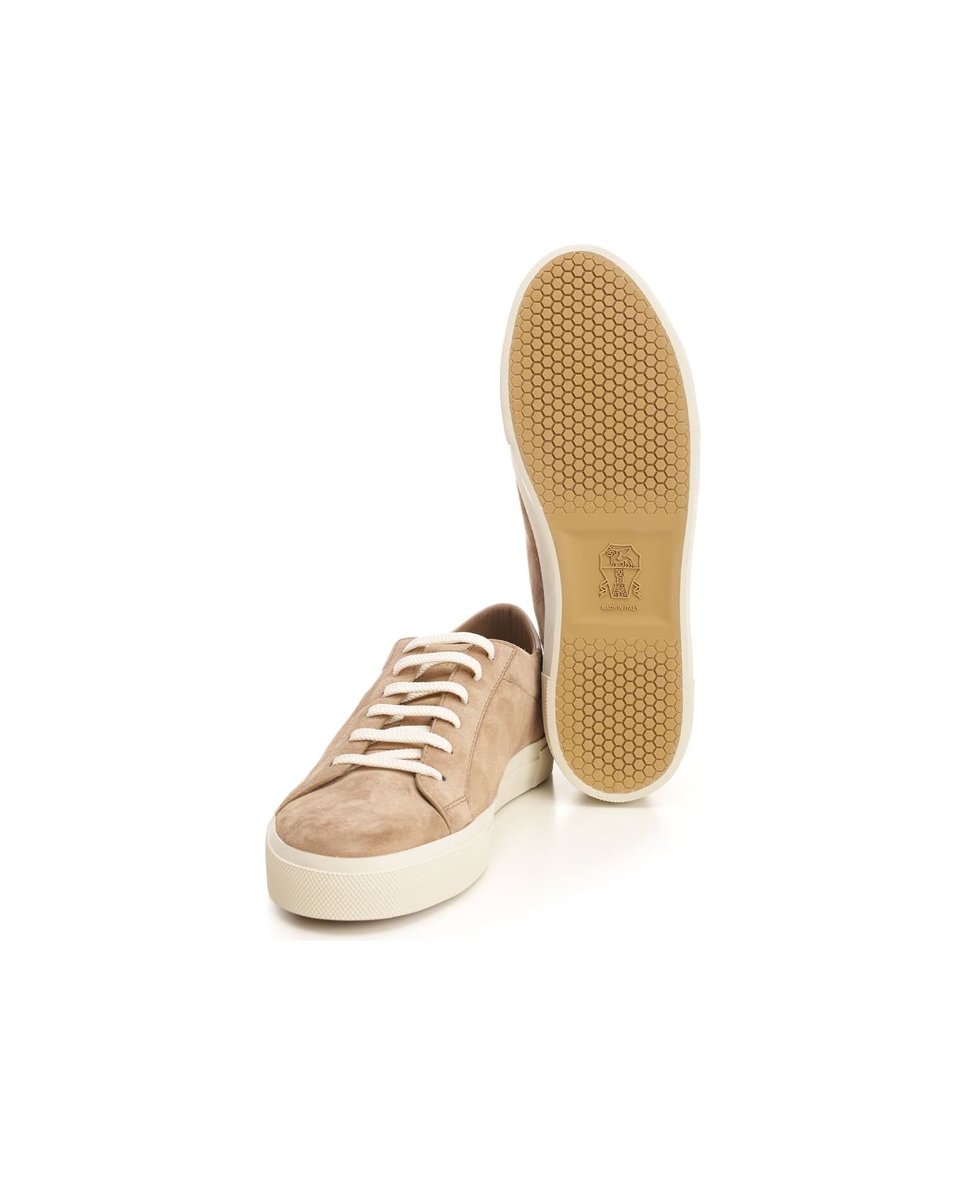 Brunello Cucinelli Suede Sneakers - Beige