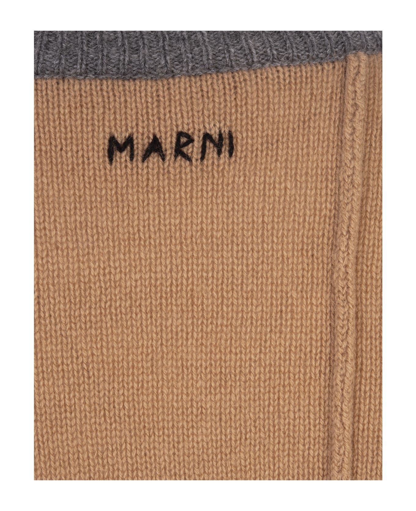 Marni Earthofsiena Colour Block Cashemere Sweater - Brown