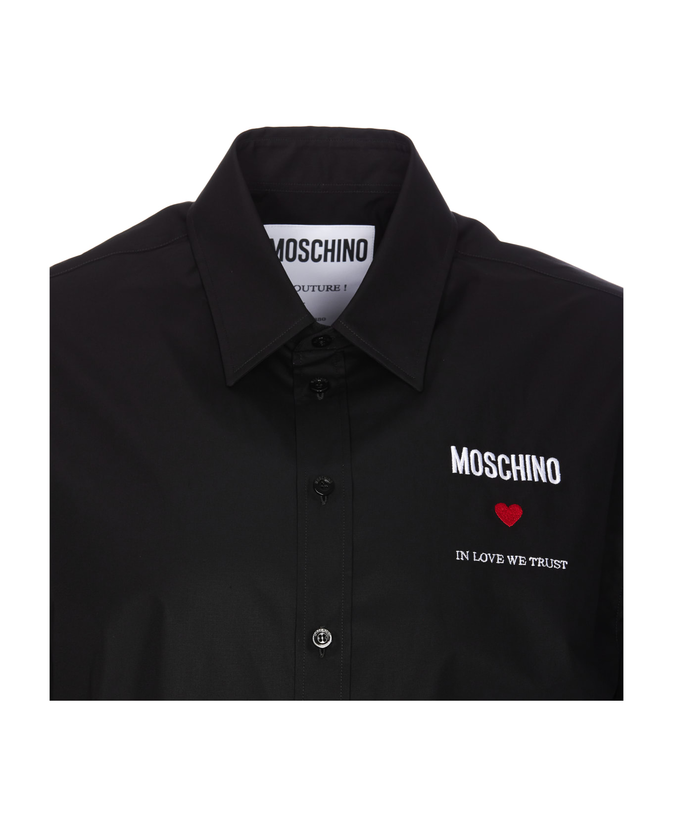 Moschino In Love We Trust Shirt - Black