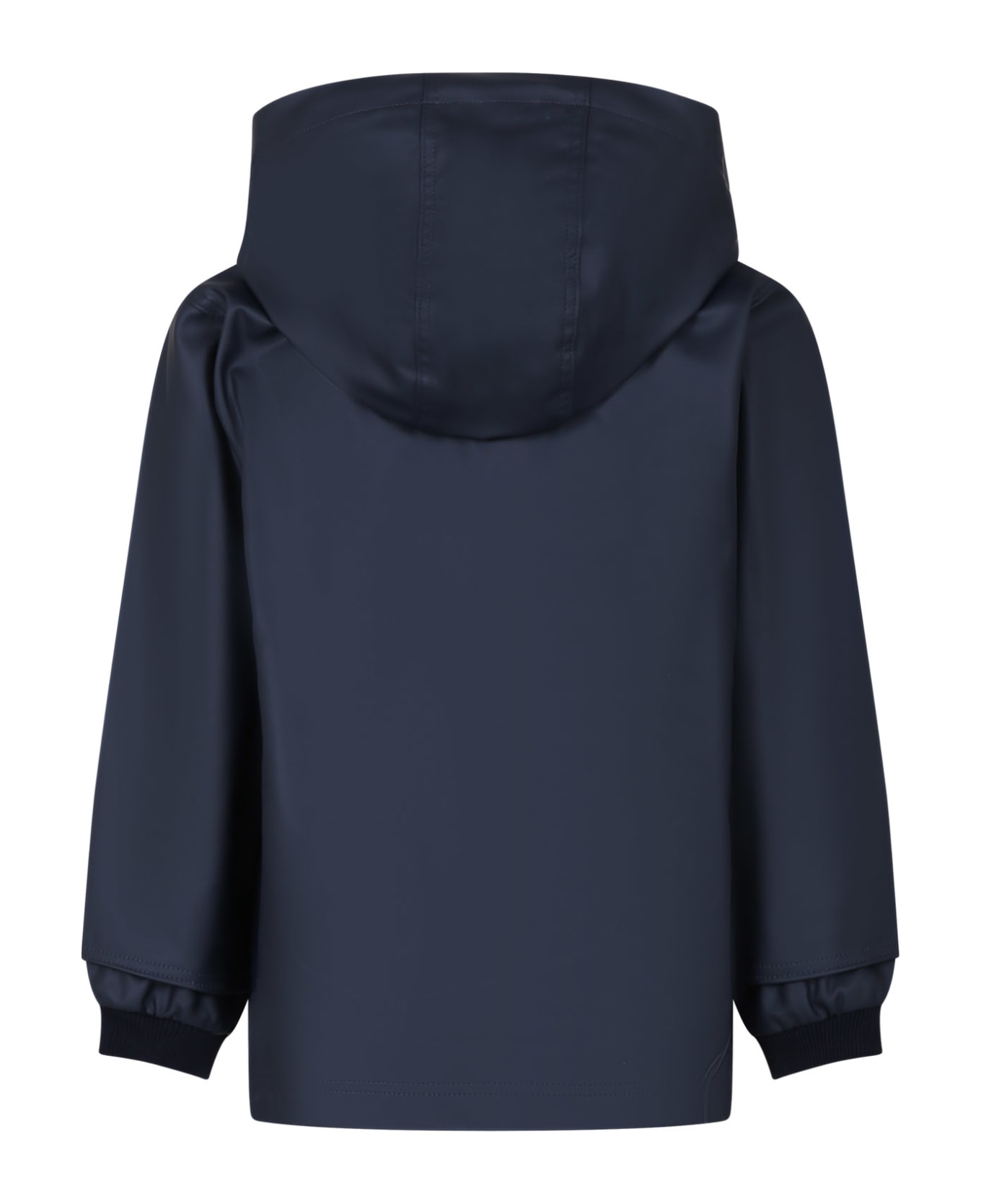 Petit Bateau Bue Raincoat For Kids - Blue