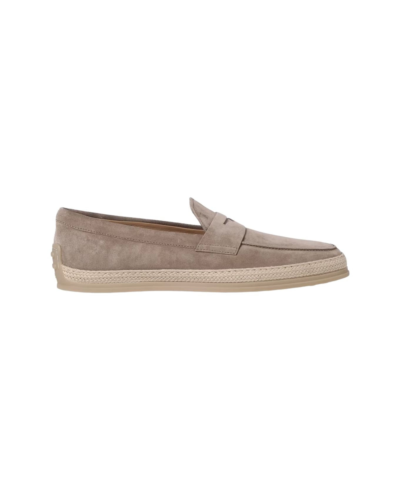 Tod's Suede Moccasins - Beige