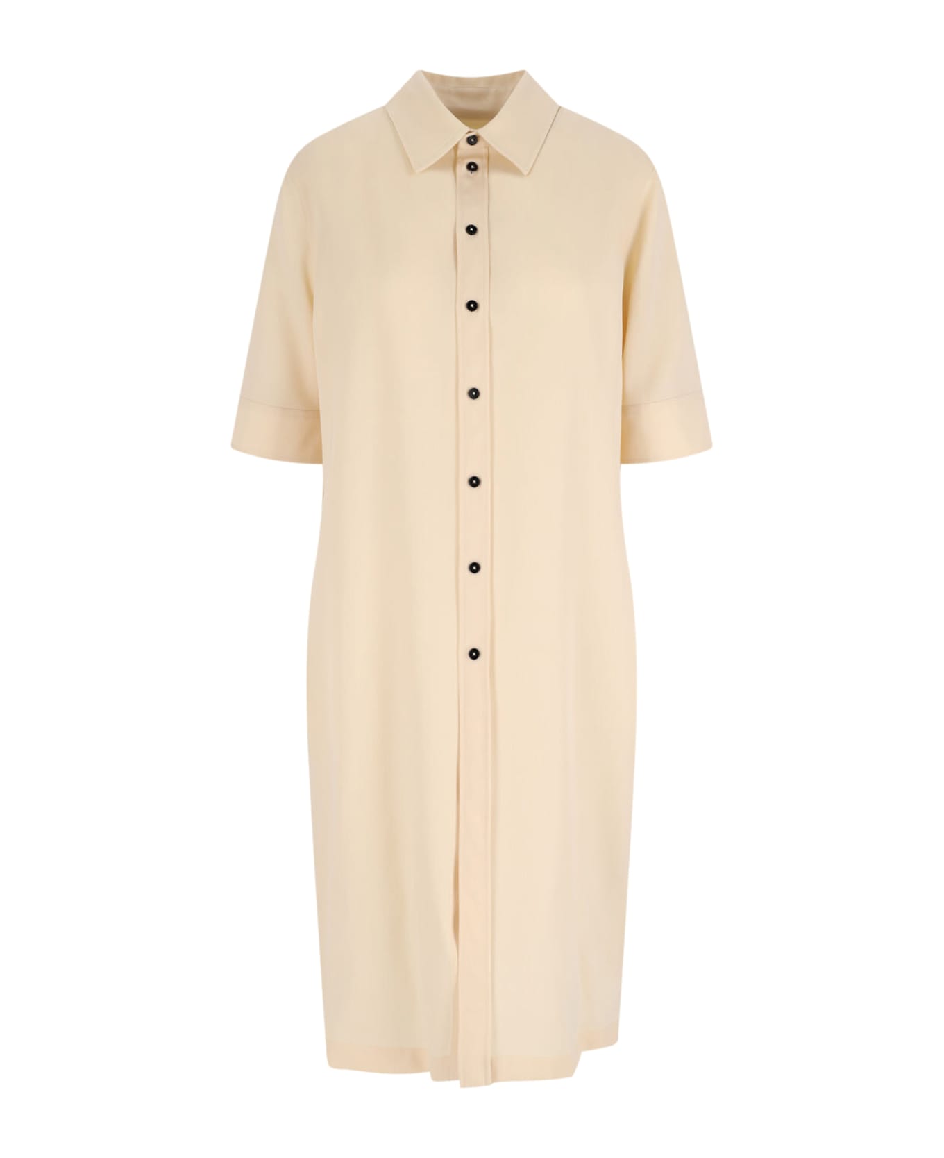 Jil Sander Midi Shirt Dress - Cream