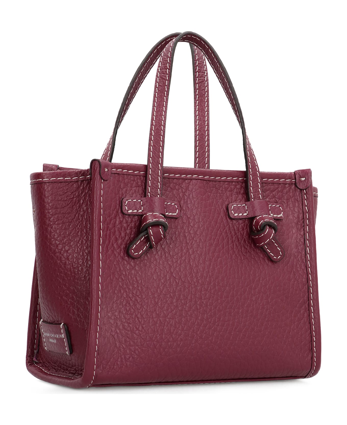 Gianni Chiarini Miss Marcella Leather Mini Handbag - Red-purple or grape