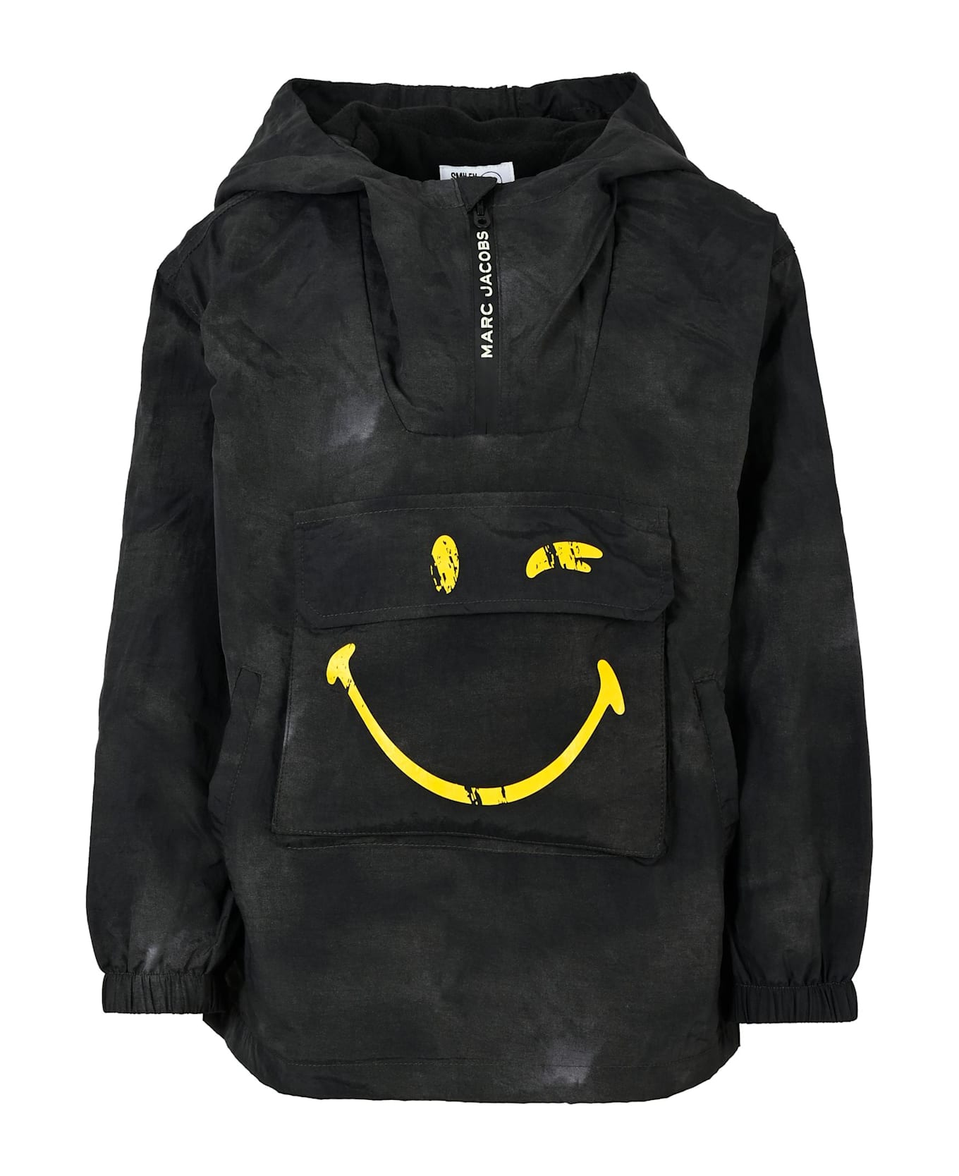 Marc Jacobs Black Windbreaker For Boy With Smiley - Black