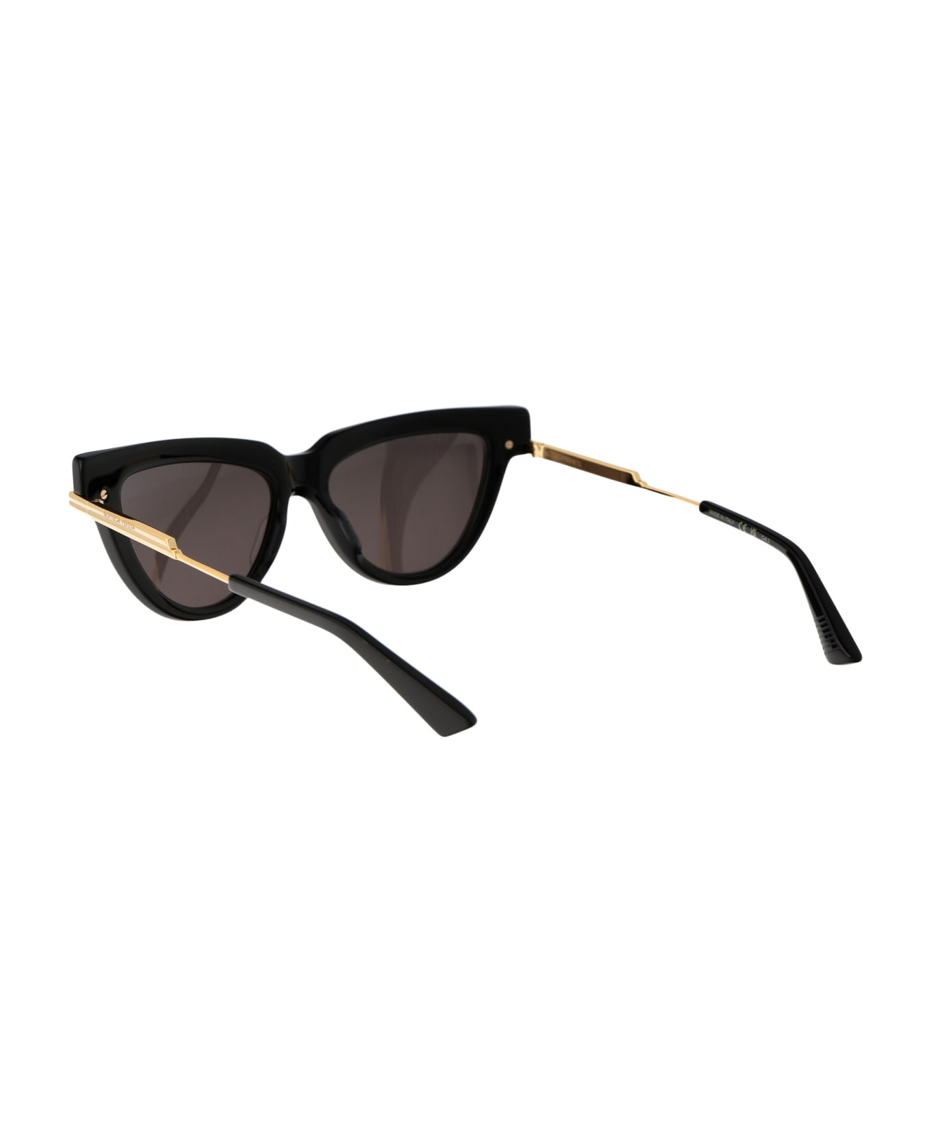 Bottega Veneta Eyewear Bv1265s Sunglasses - 001 BLACK GOLD GREY