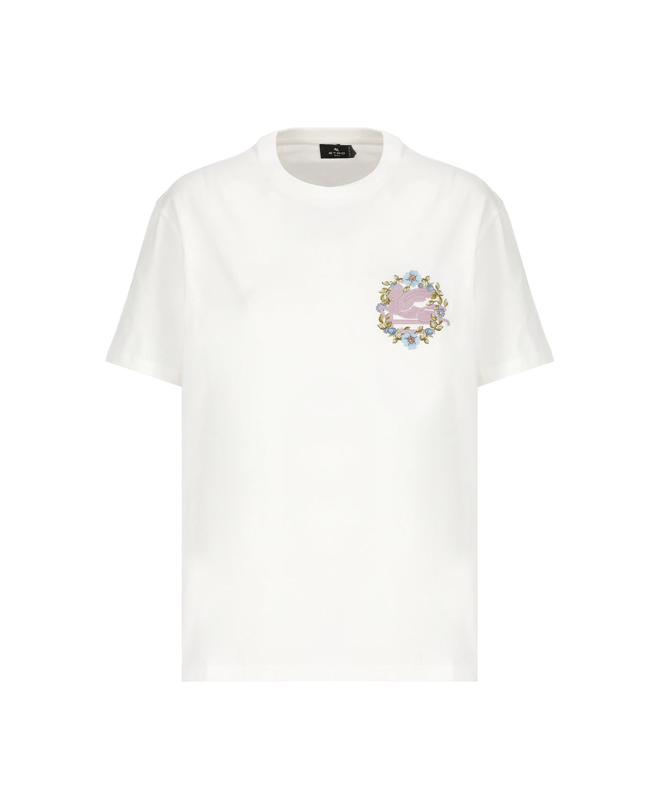 Etro T-shirt With Logo - White Tシャツ