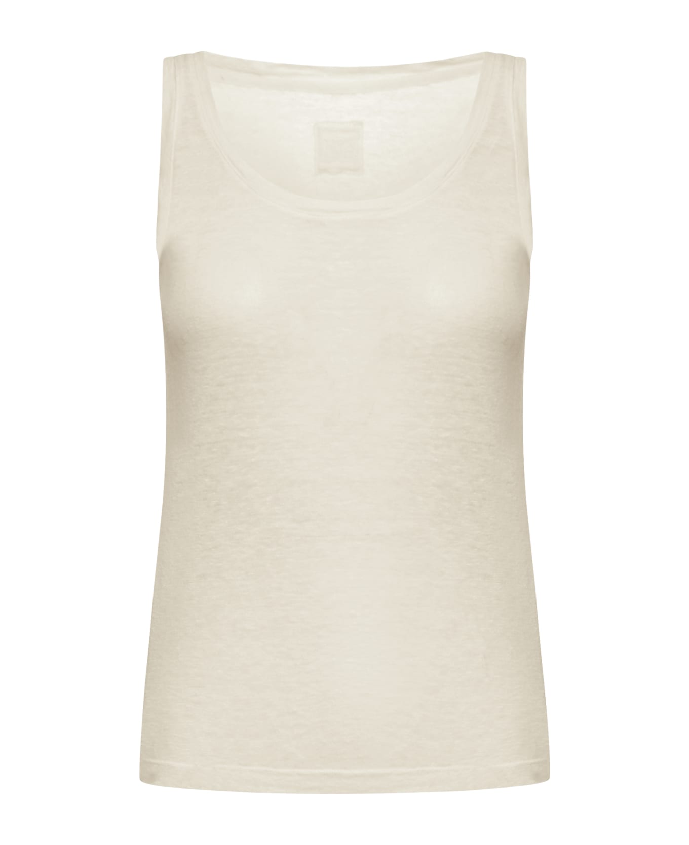 120% Lino Unsleeved Woman T-shirt - Safari Soft タンクトップ