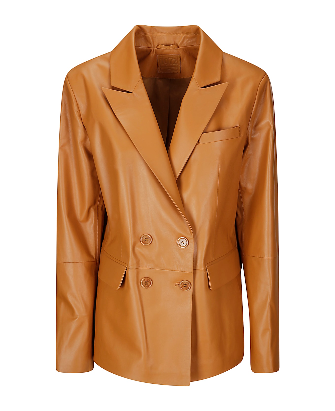 Desa 1972 Leather Double-breasted Blazer - Leather