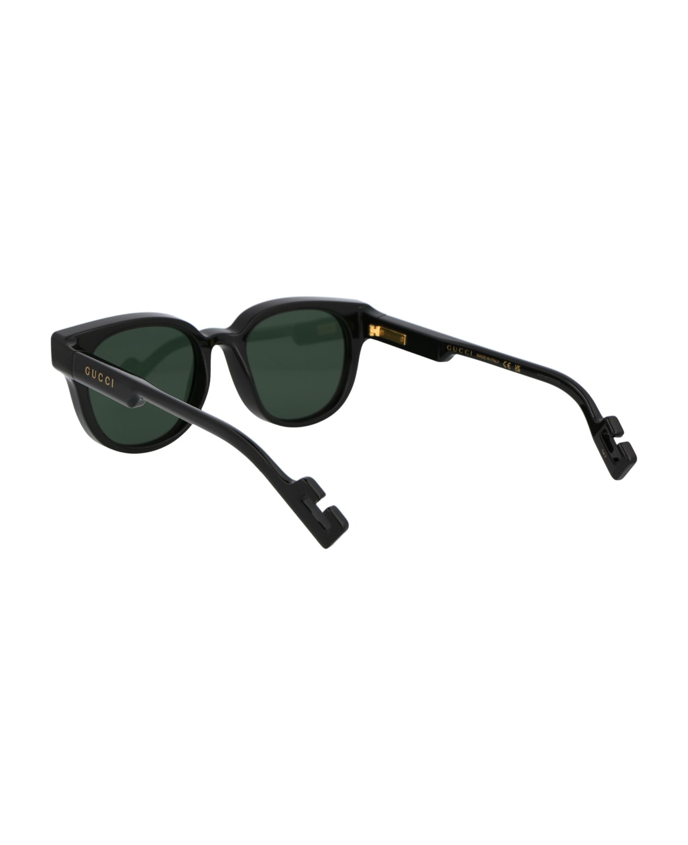 Gucci Eyewear Gg1237s Sunglasses - 004 BLACK BLACK GREEN