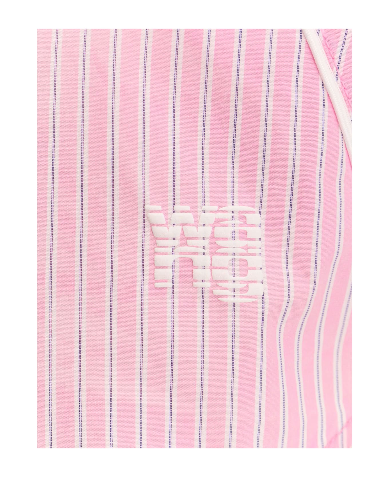 T by Alexander Wang Embroidered Cotton Shirt - Pink