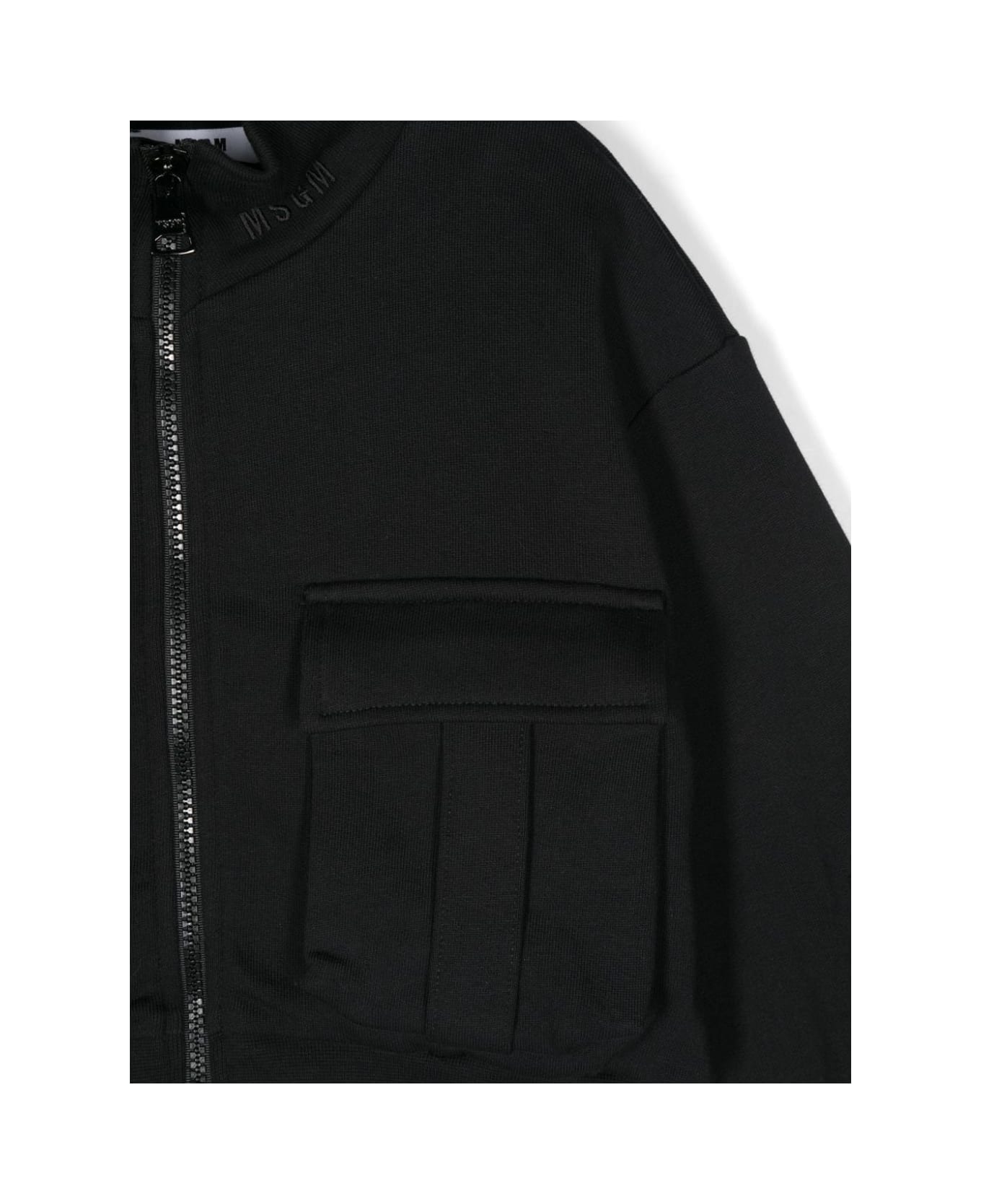 MSGM Felpa Cargo - Black