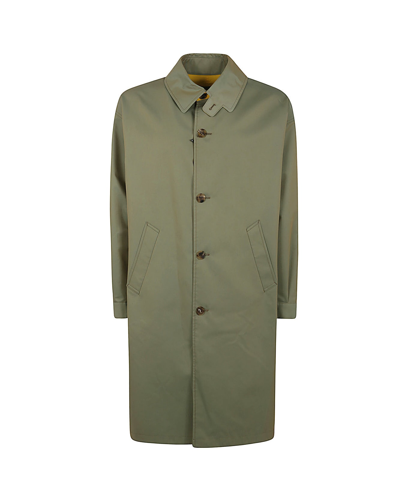 Comme des Garçons Homme Trench With Yellow Lining - Sax Beige X Yellow