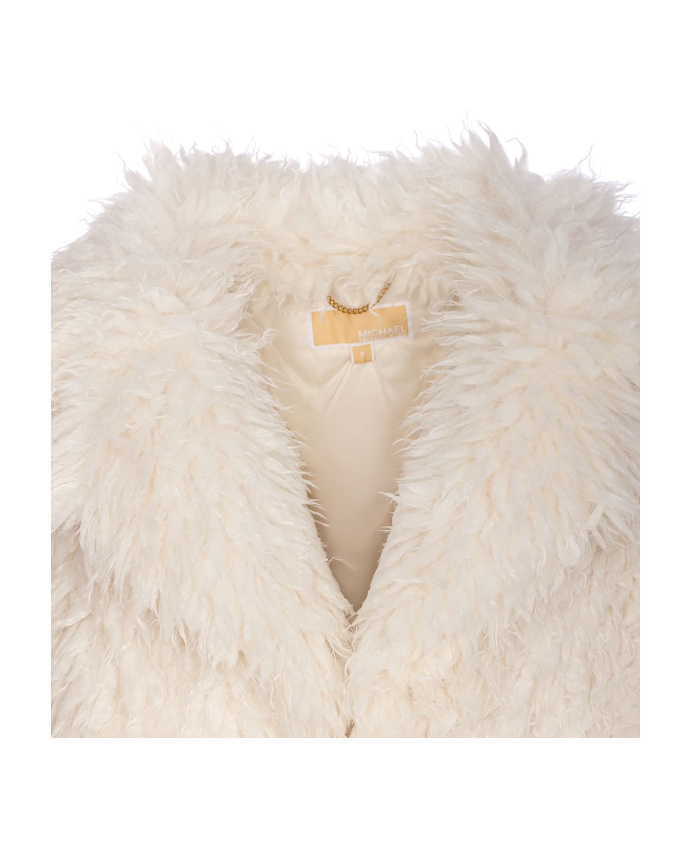 Michael Kors Faux Fur Jacket - NUDE