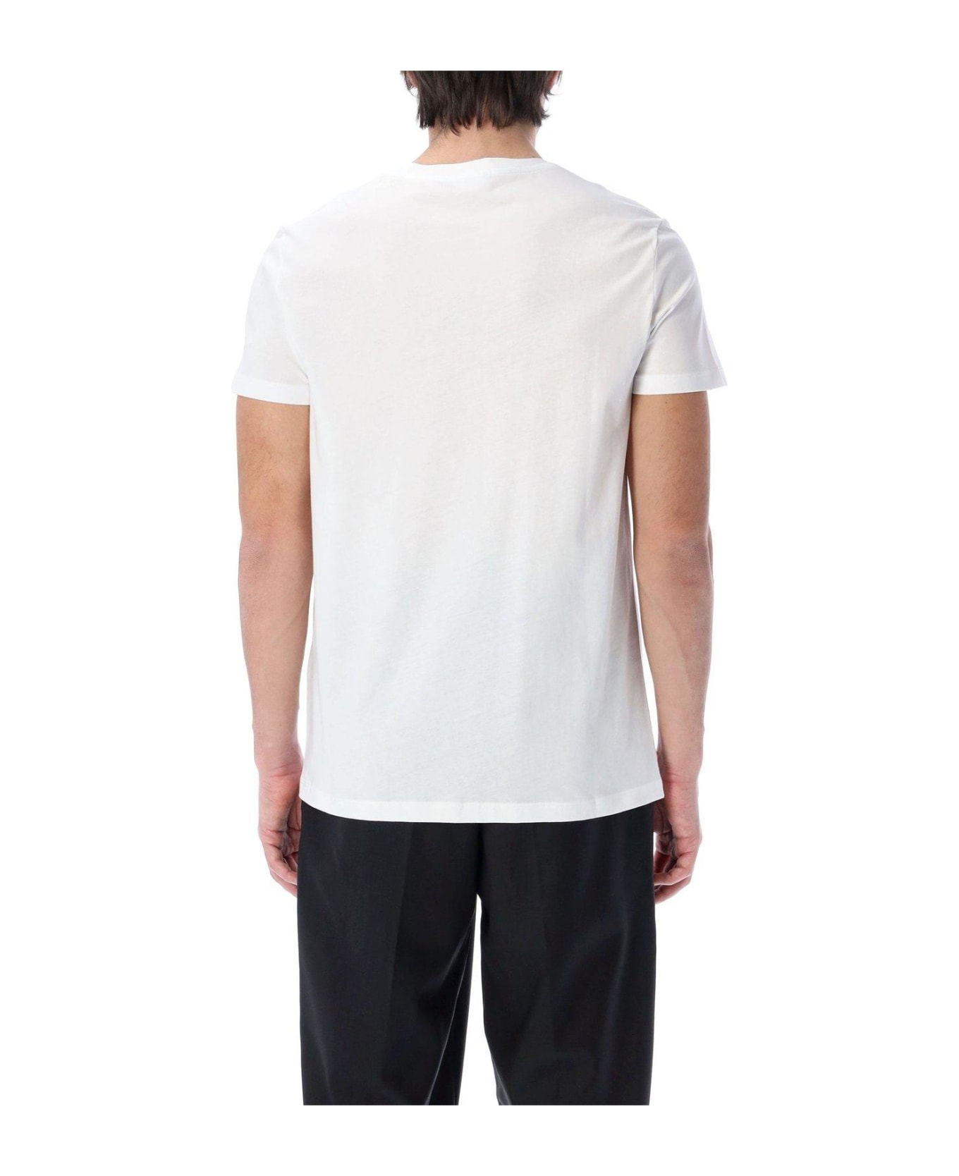 Balmain Logo Printed Crewneck T-shirt - White シャツ