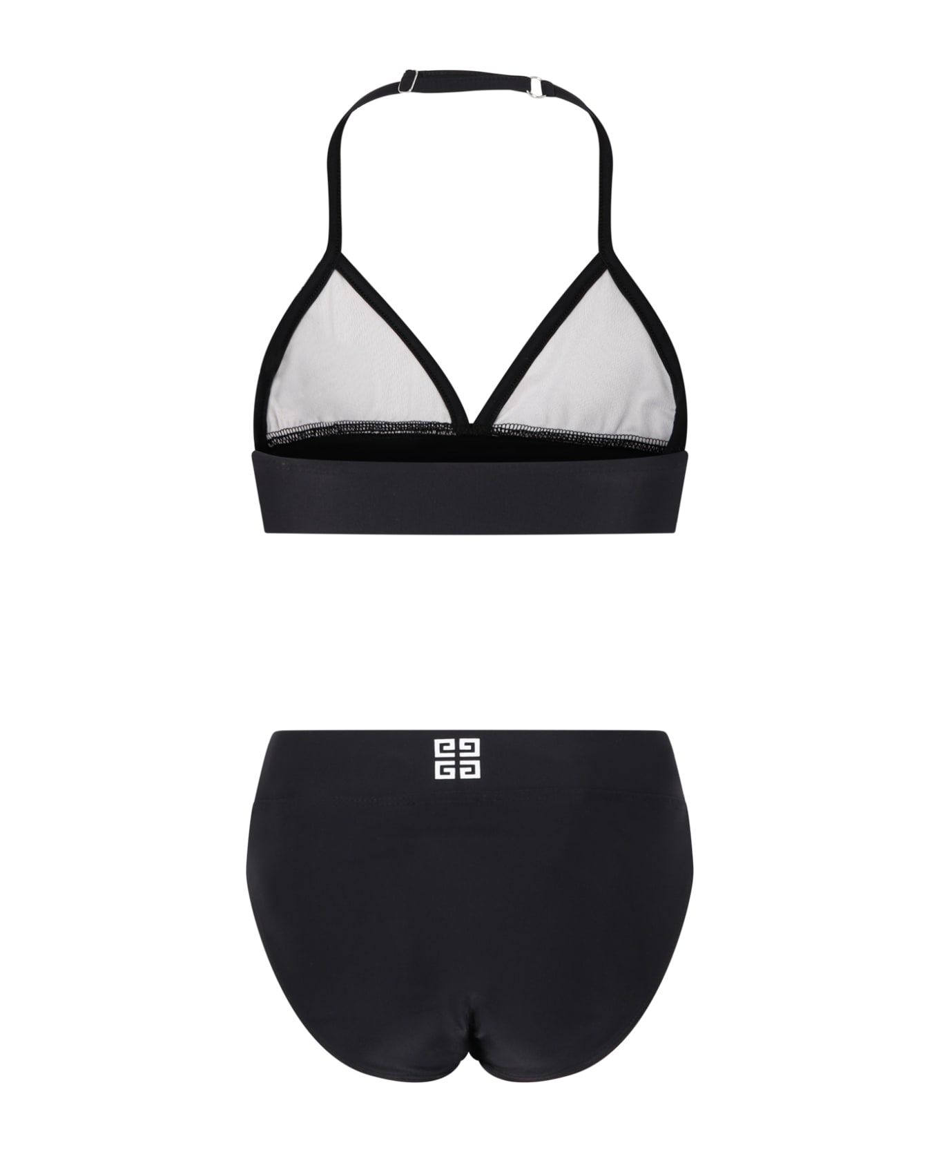 Givenchy Black Bikini For Girl With Logo - Black