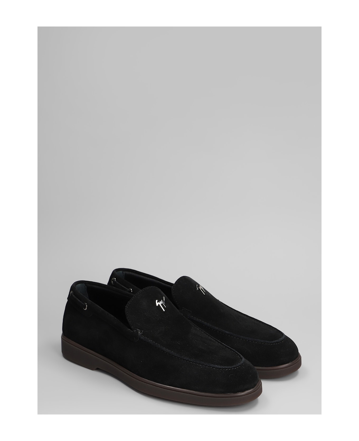 Giuseppe Zanotti The Maui Loafers In Black Suede - black