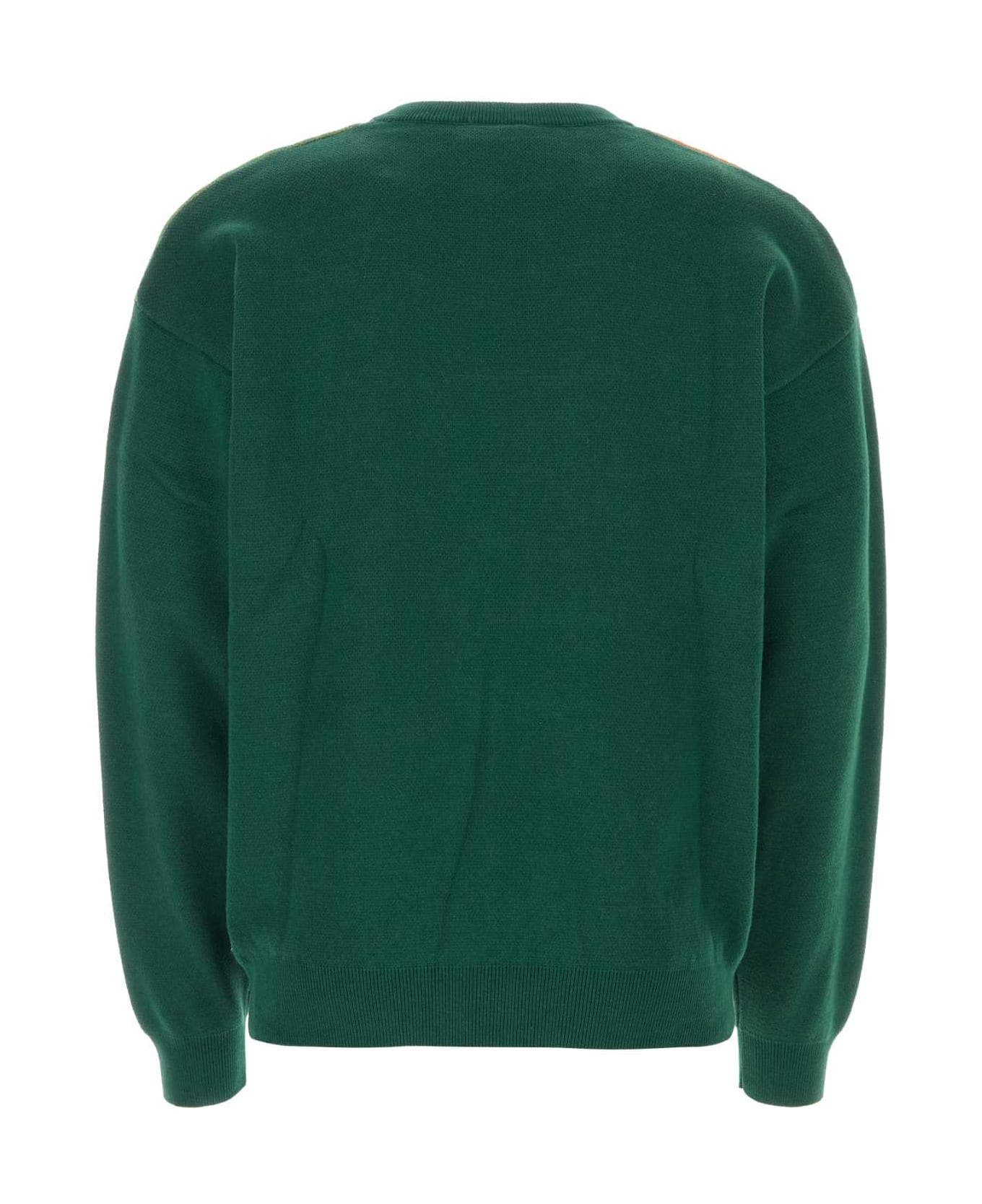 Drôle de Monsieur Green Cotton La Maille Nature Morte Sweater - Green