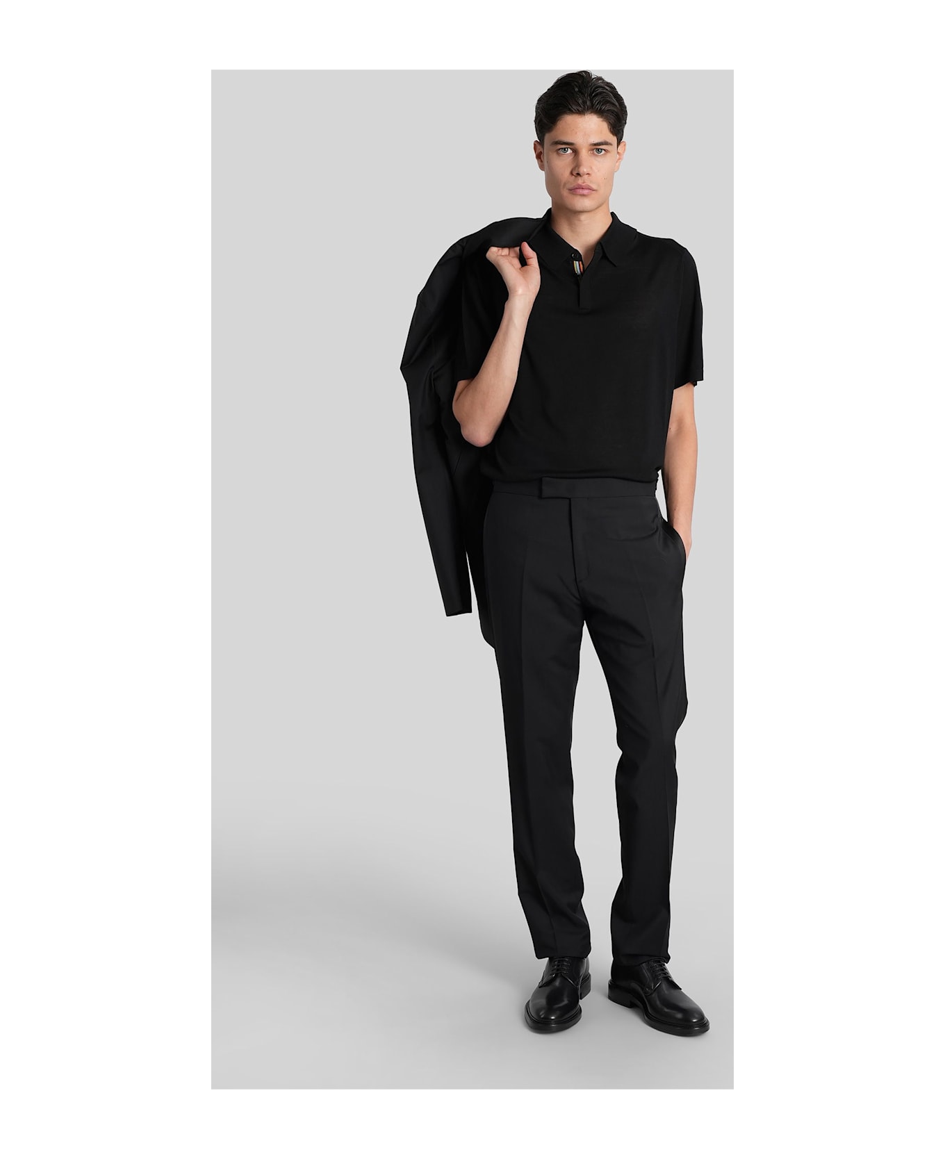 Paul Smith Polo In Black Wool - black