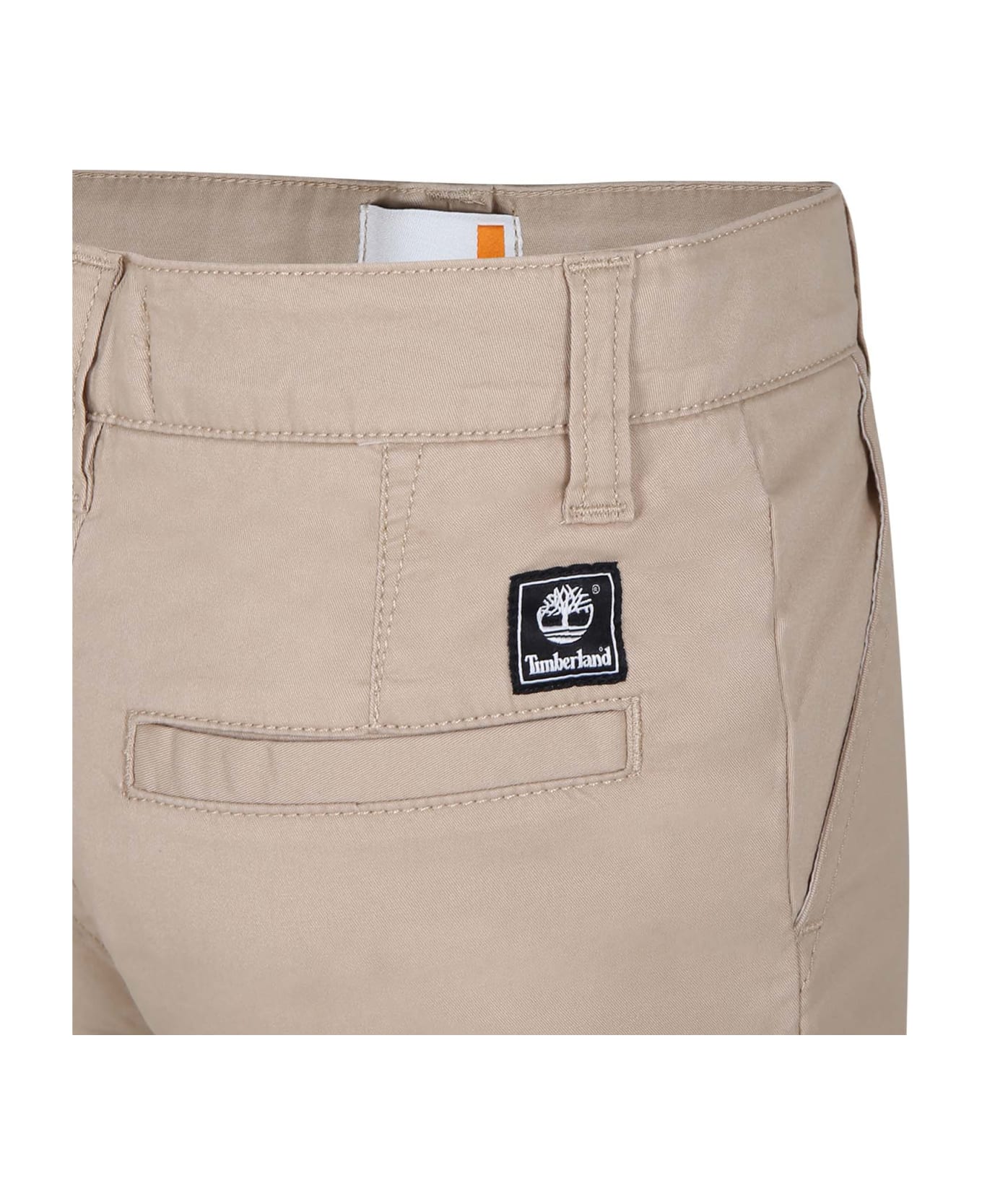 Timberland Beige Casual Trousers For Boy - Beige