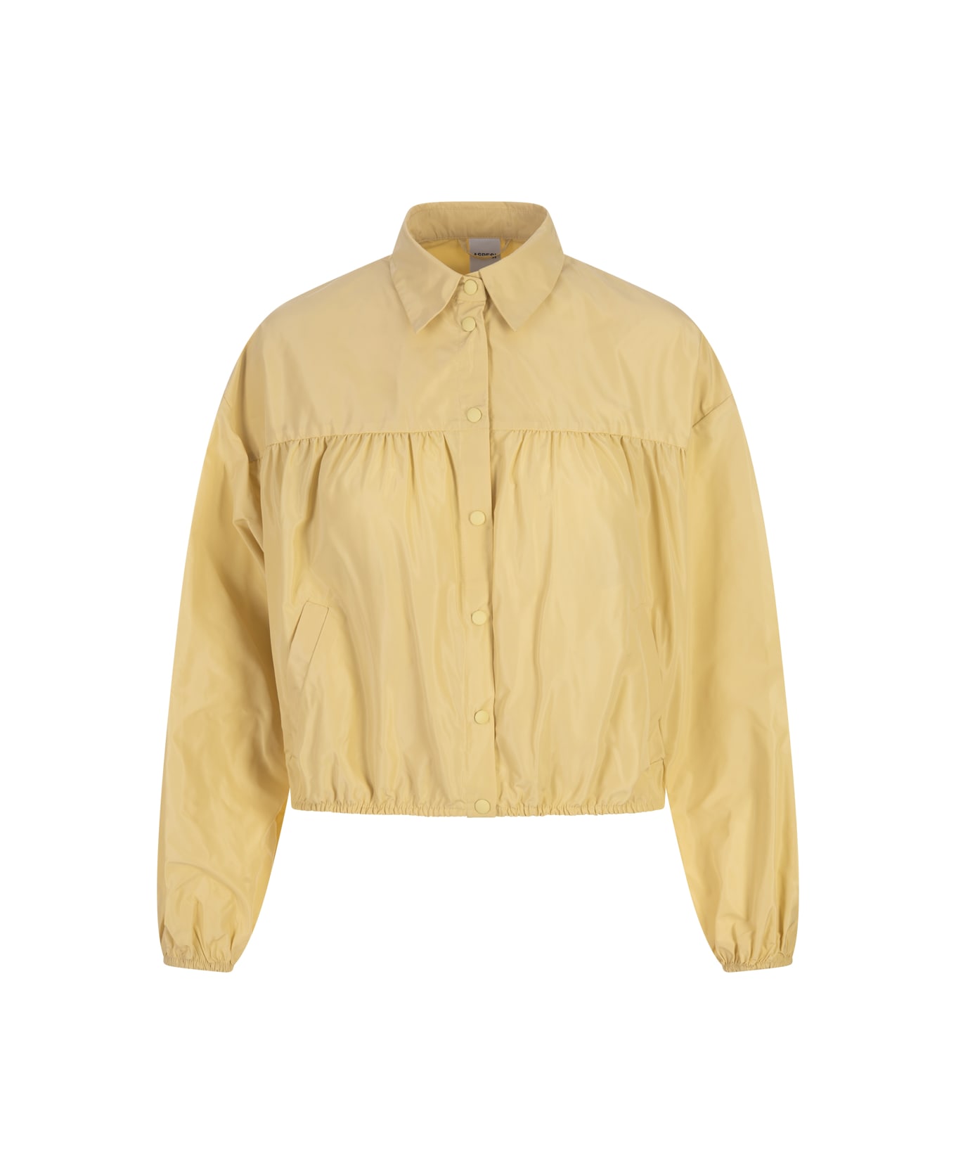 Aspesi Yellow Technical Polyester Taffeta Shirt - Yellow ジャケット