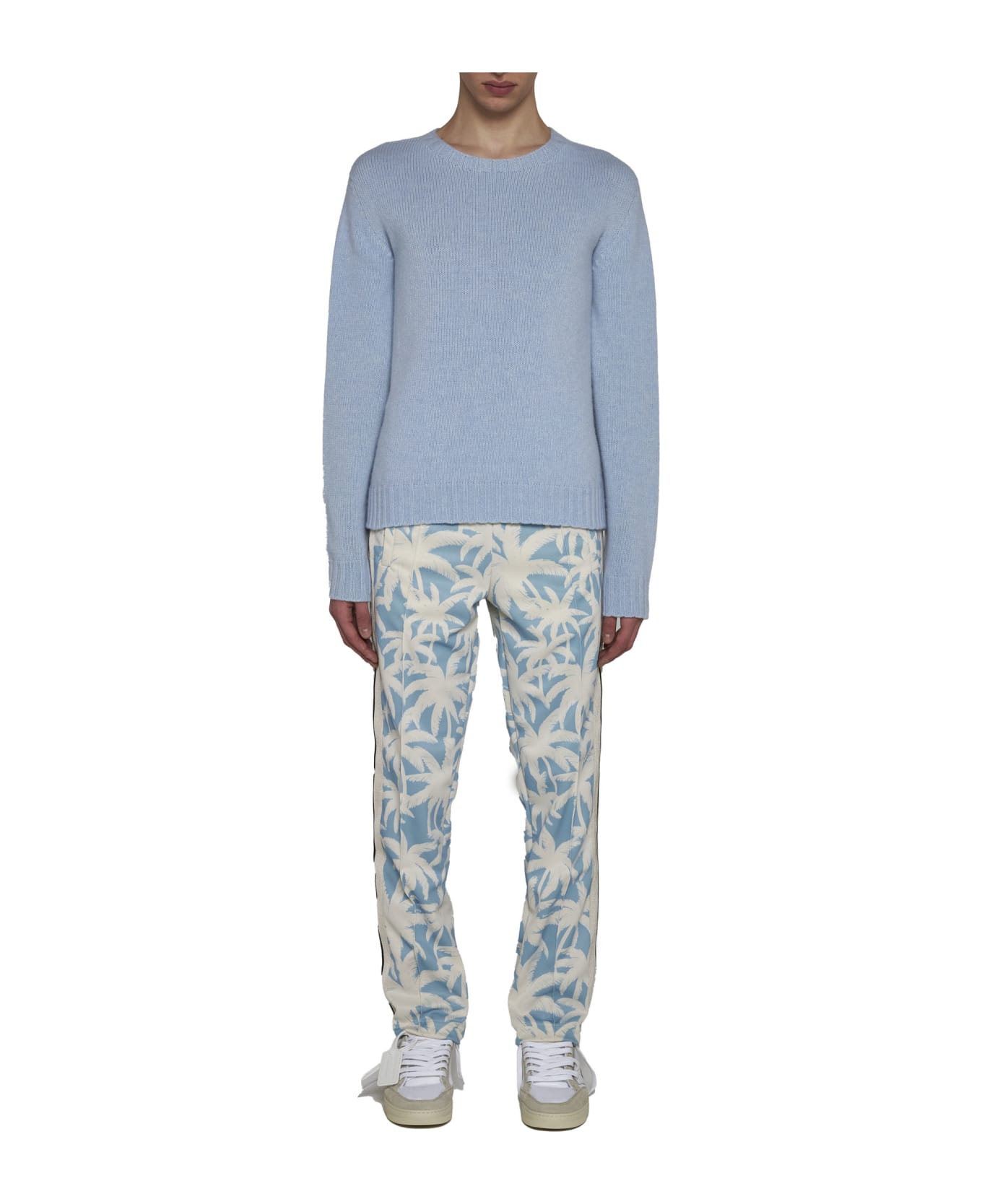 Palm Angels 'palms Allover' Joggers - Blue ボトムス