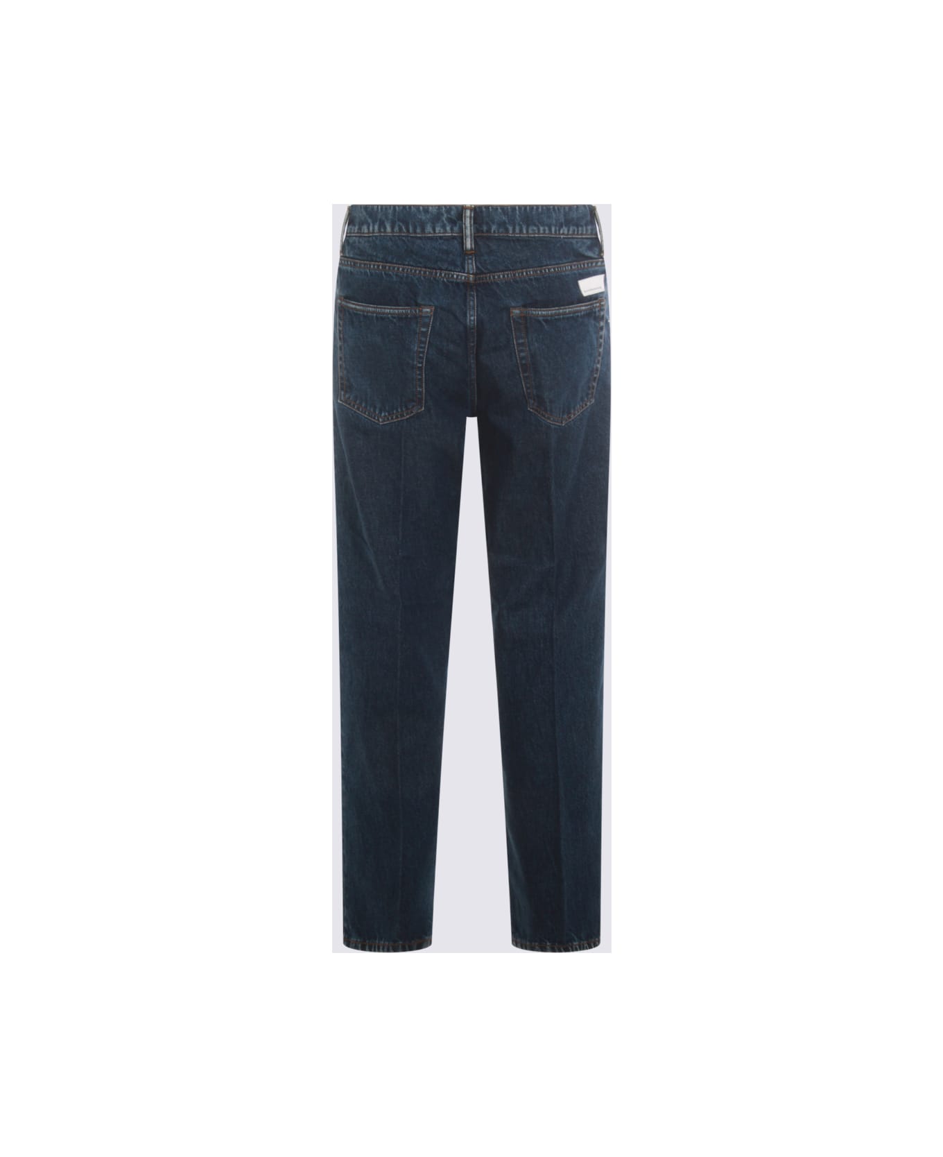 Nine in the Morning Dark Blue Cotton Jeans - AZI8