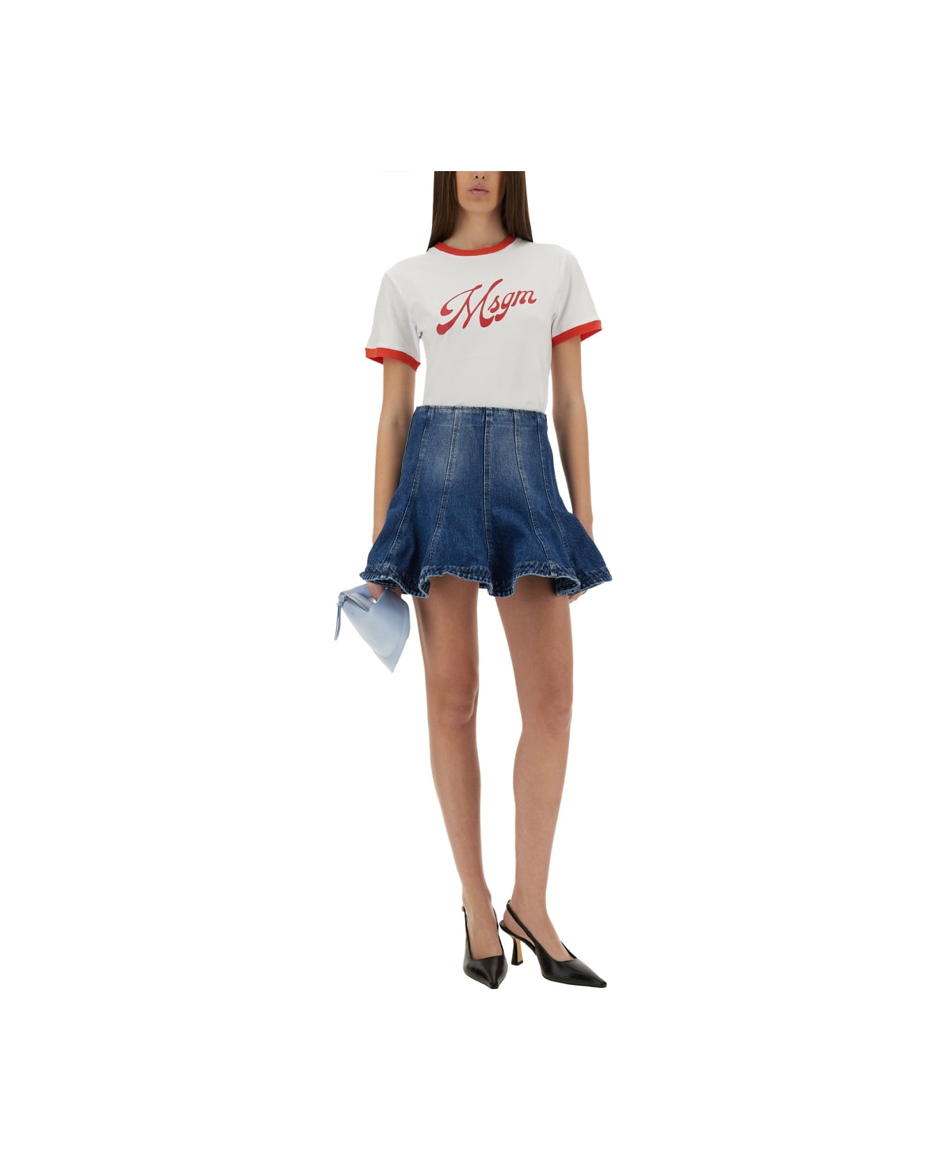 MSGM T-shirt With Logo - WHITE