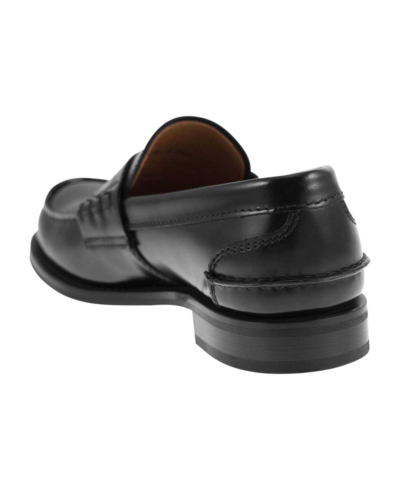 Church
s Pembrey W 5 Polished Fumè Loafer - Black