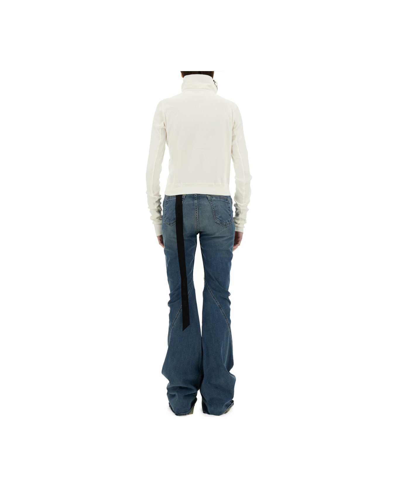 DRKSHDW Mountain" Sweatshirt - WHITE