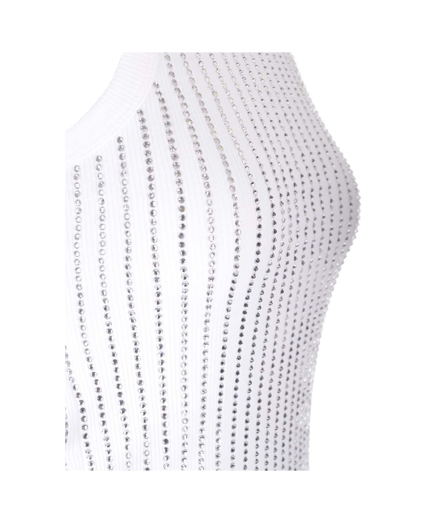 The Attico Jersey Top - White