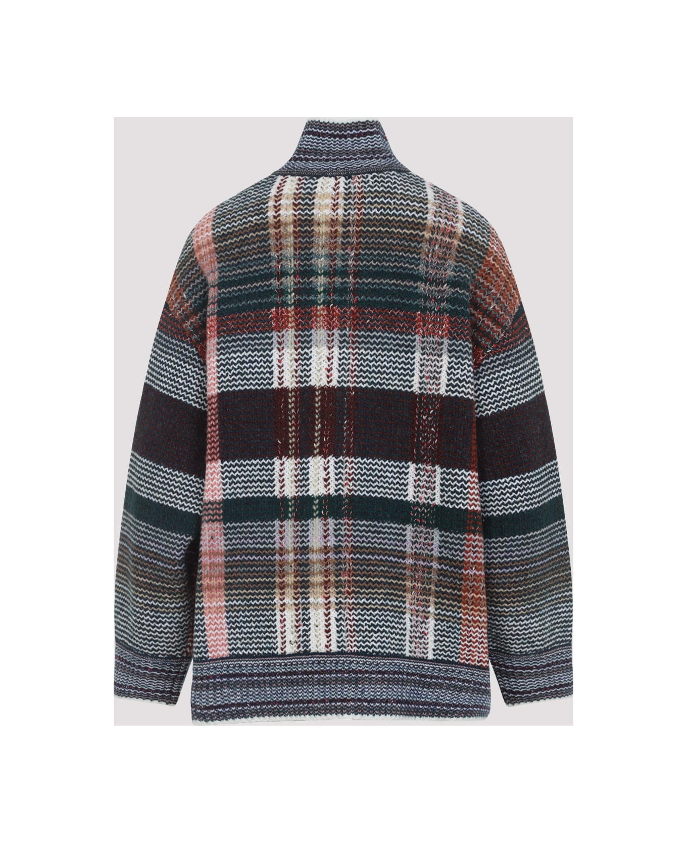 Missoni Buttoned Cardigan - Green Red