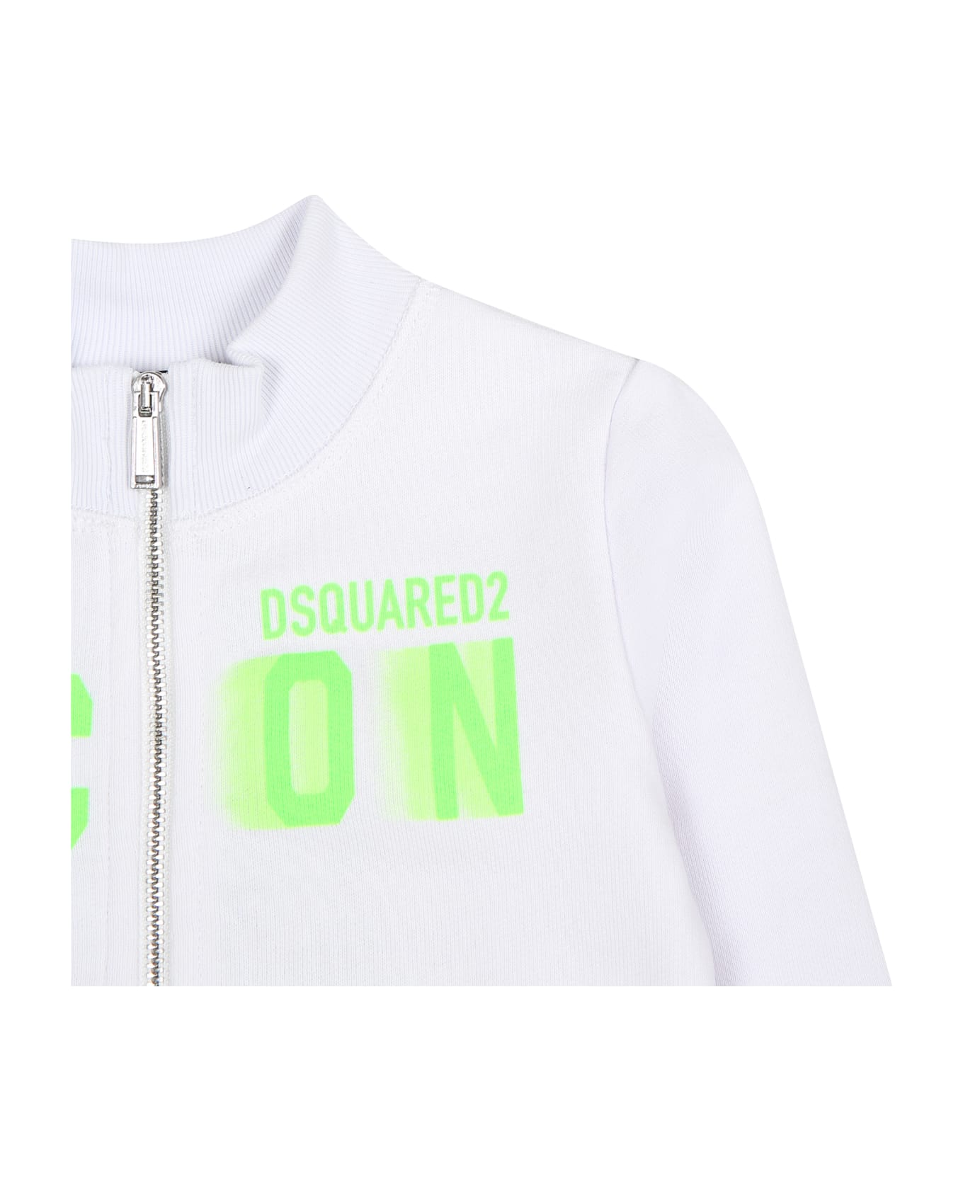 Dsquared2 White Sweatshirt For Baby Boy With Logo - White ニットウェア＆スウェットシャツ