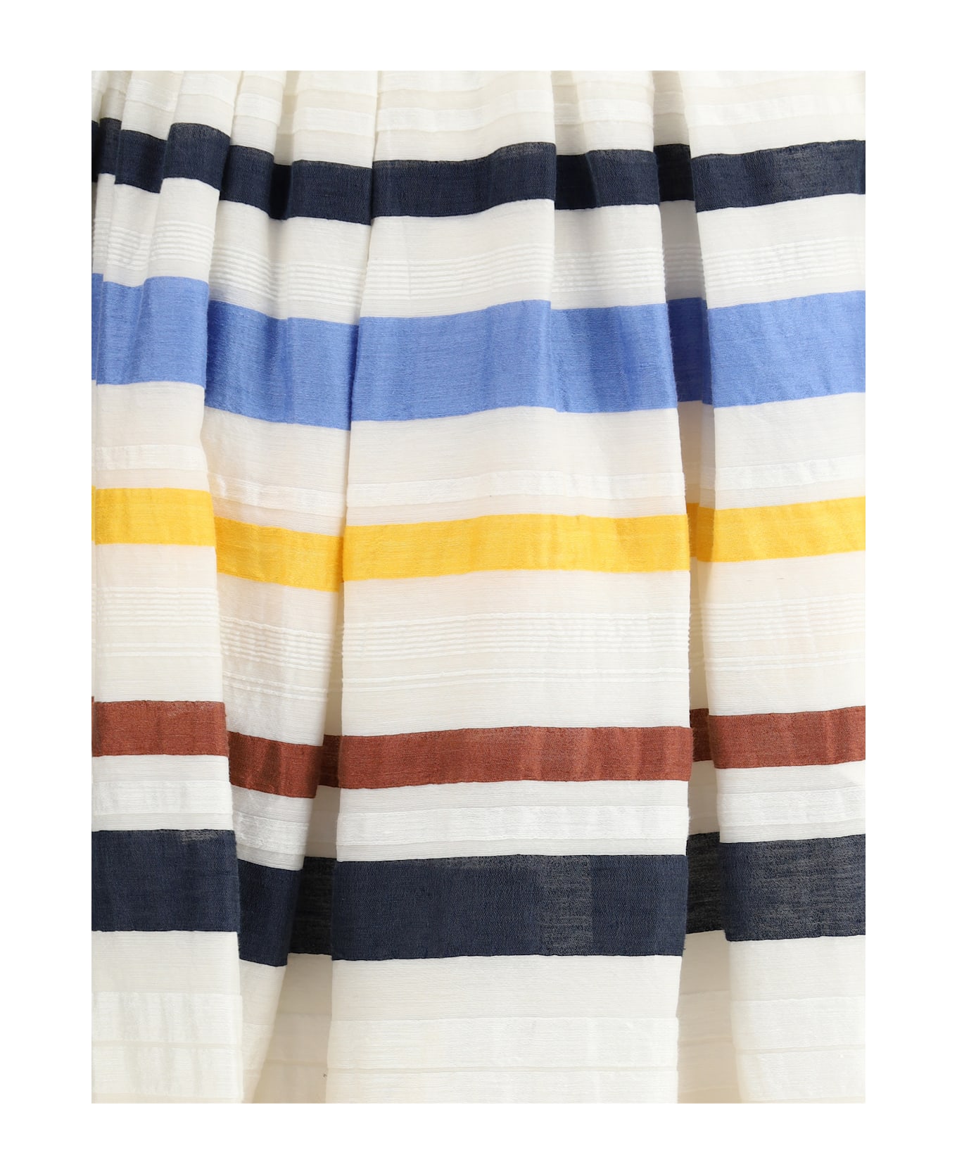 Sara Roka Striped Long Skirt