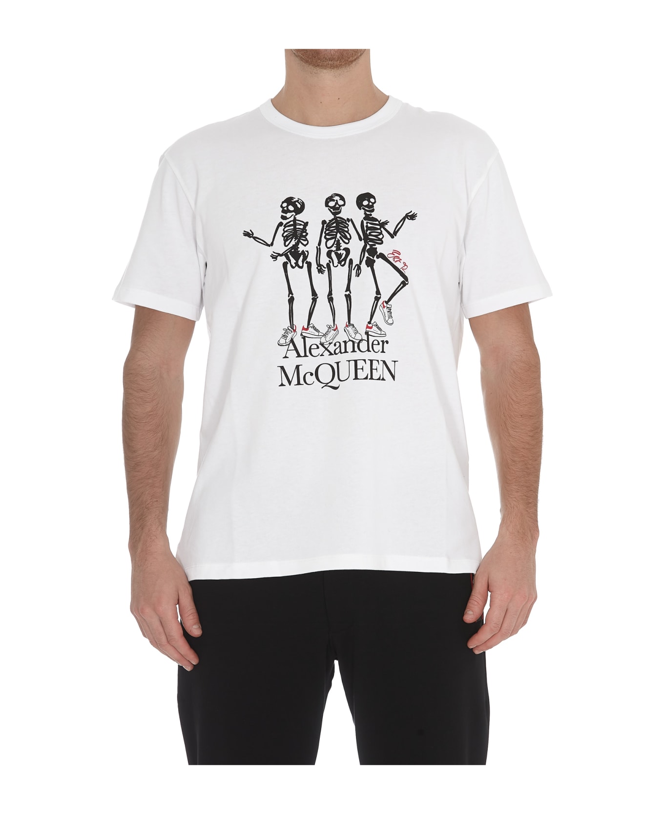 Alexander McQueen Skeleton T-shirt - Bianco