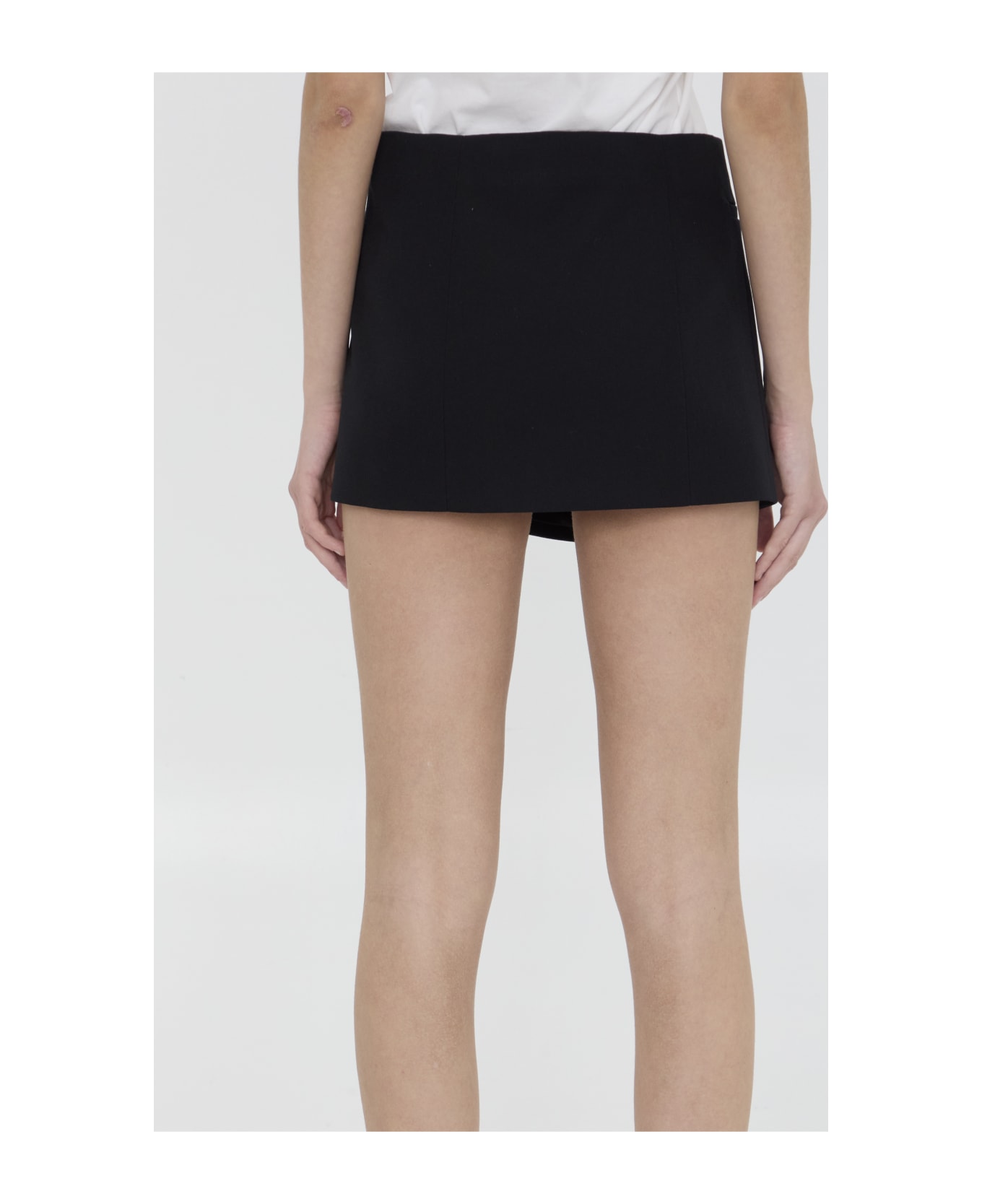 Valentino Garavani Grisaille Miniskirt - BLACK