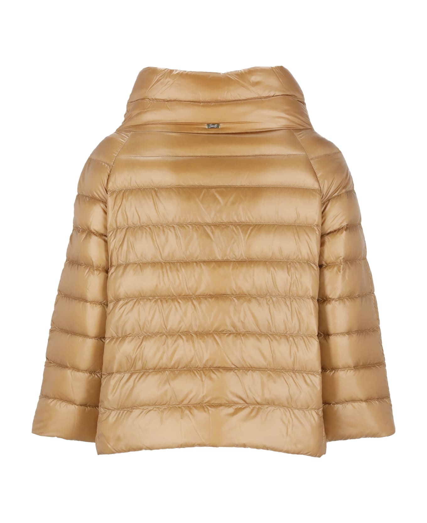 Herno Camel Nylon Down Jacket - Brown