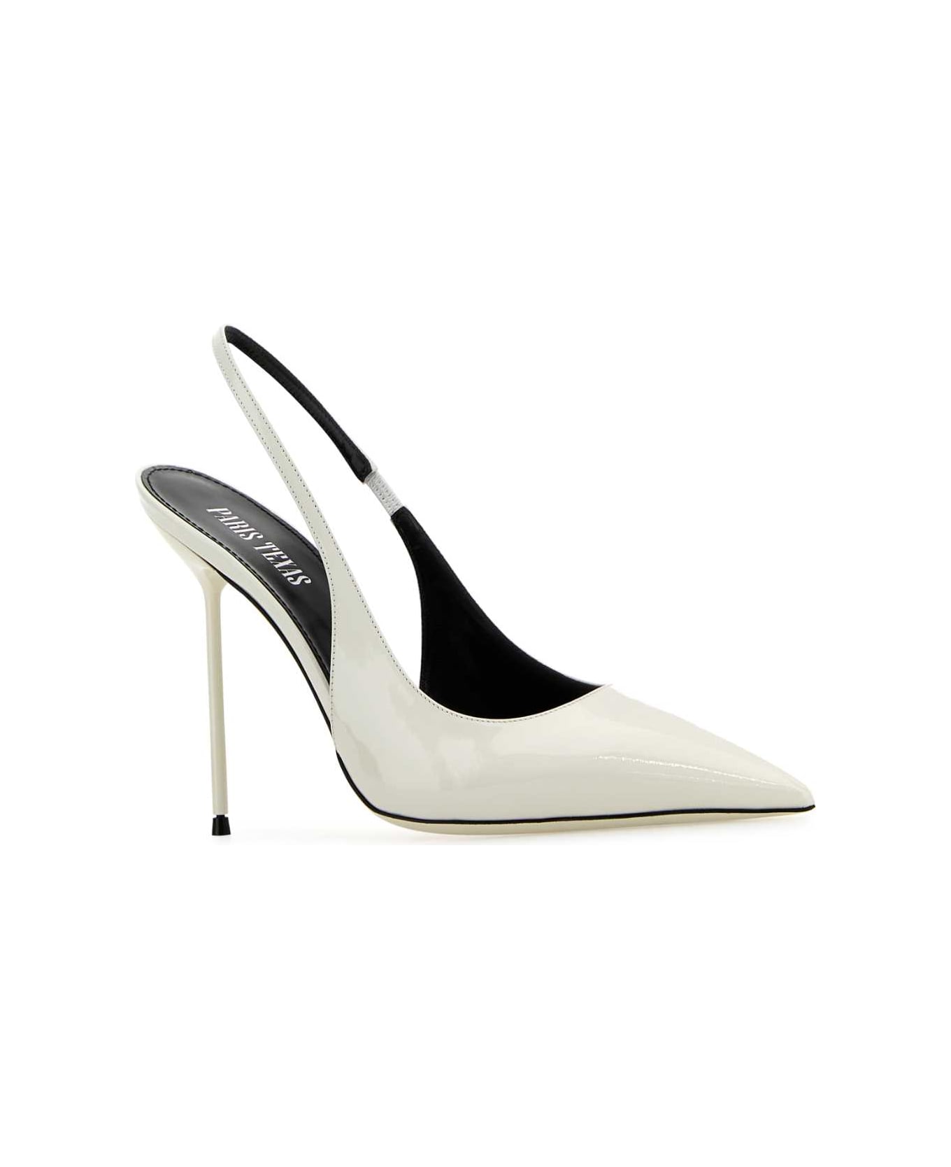 Paris Texas White Leather Lidia Pumps - WHITE