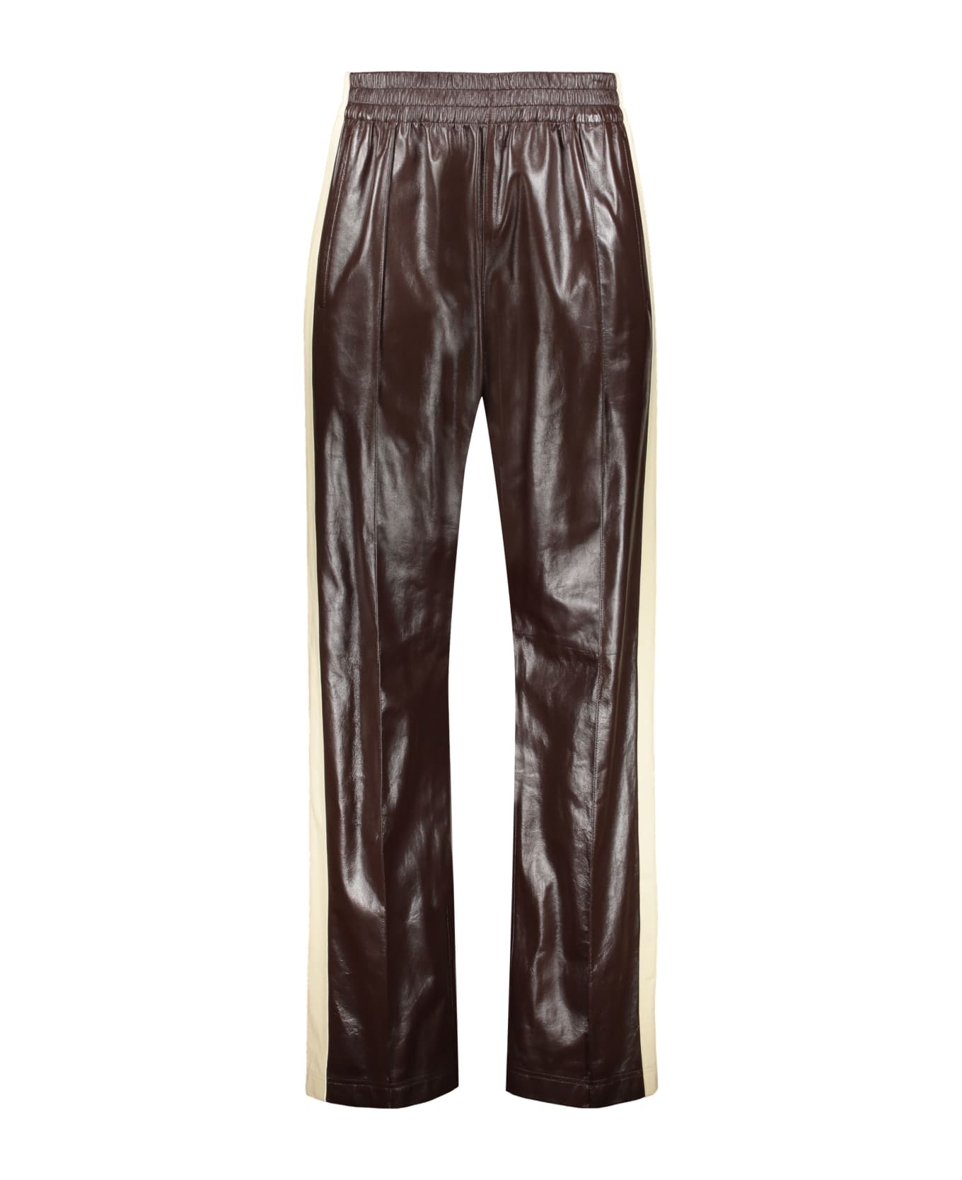 Bottega Veneta Leather Pants - brown