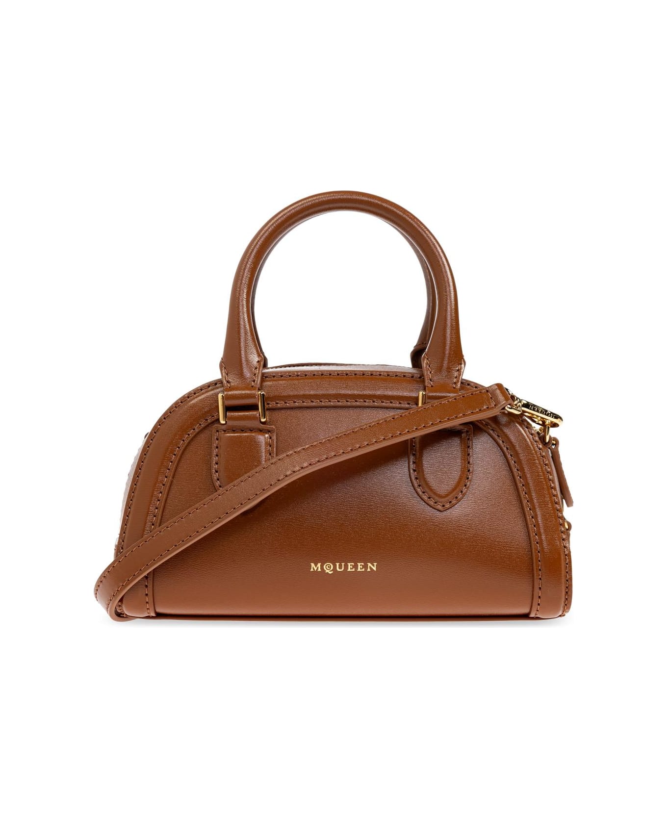 Alexander McQueen Handbag 
birdee Boston Mini
 - BROWN
