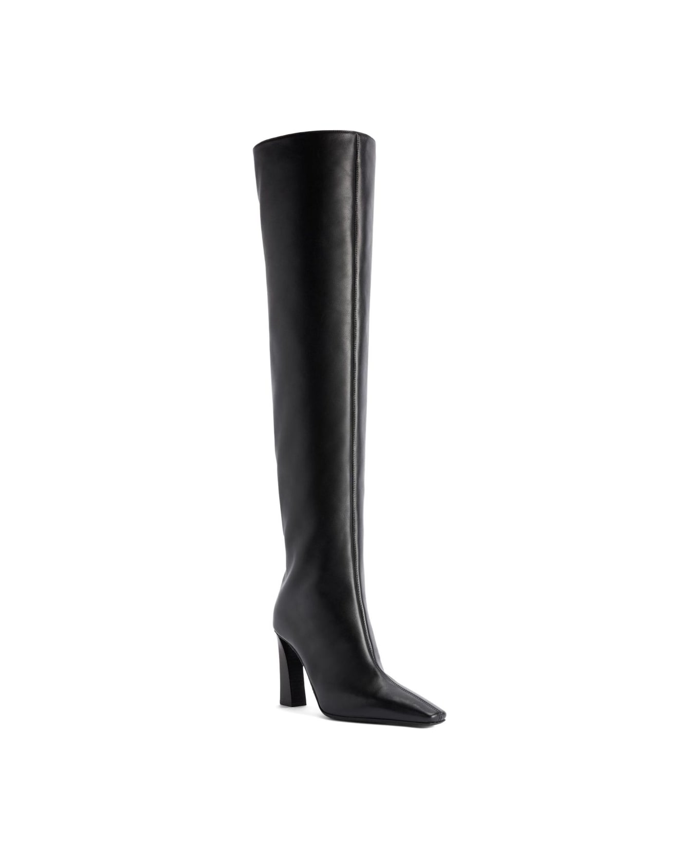 Giuseppe Zanotti Janiee Leather Heel Boots - Black